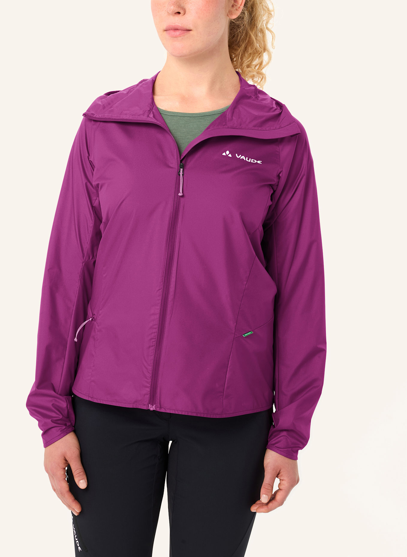 VAUDE Outdoor-Jacke W SCOPI WIND JACKET: PINK/ FUCHSIA