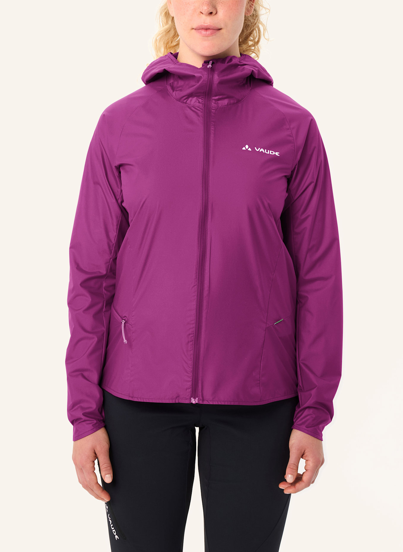 VAUDE Outdoor-Jacke W SCOPI WIND JACKET: PINK/ FUCHSIA