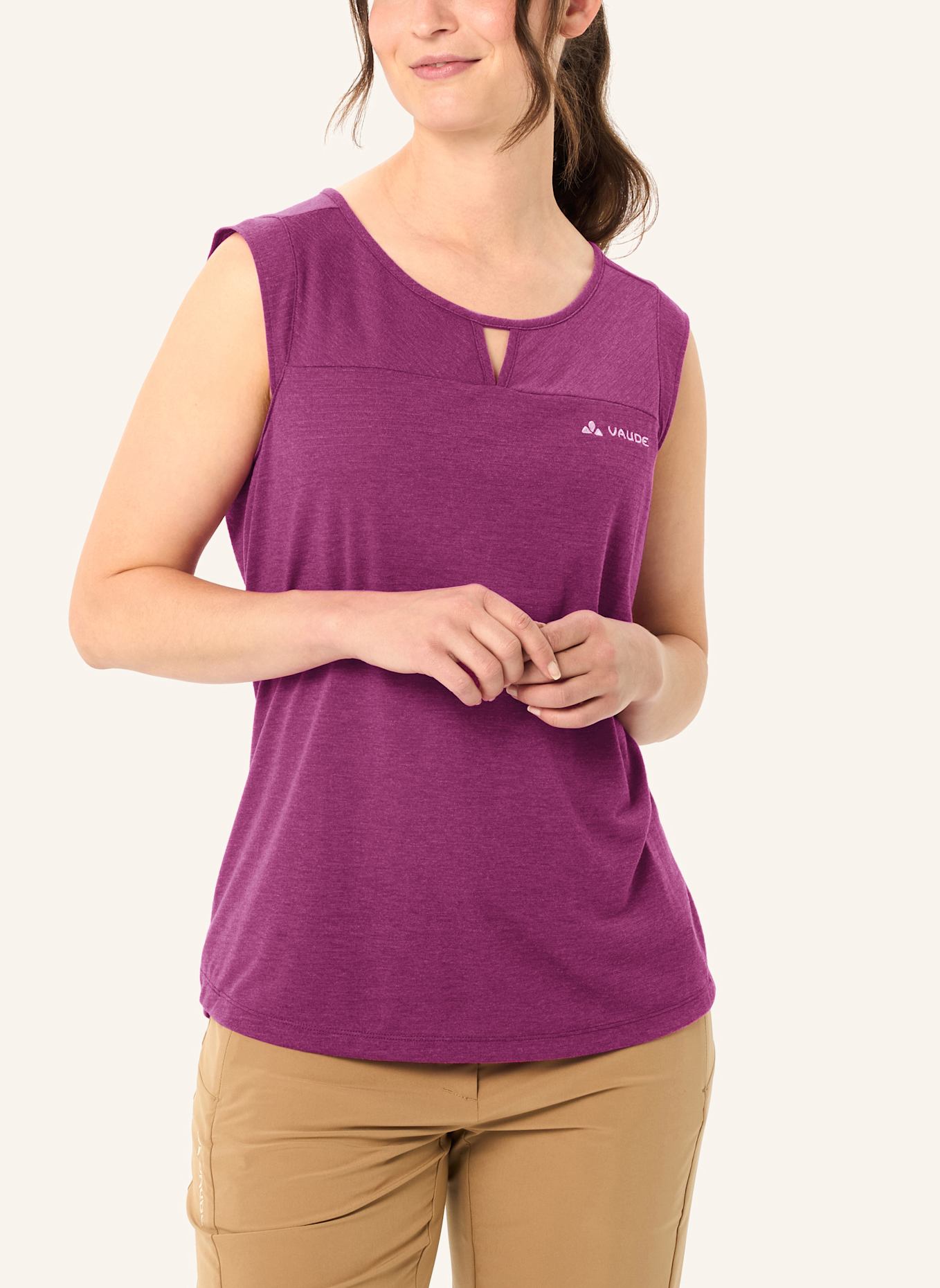 VAUDE Funktionsshirt W SKOMER HIKING TOP: PINK/ FUCHSIA