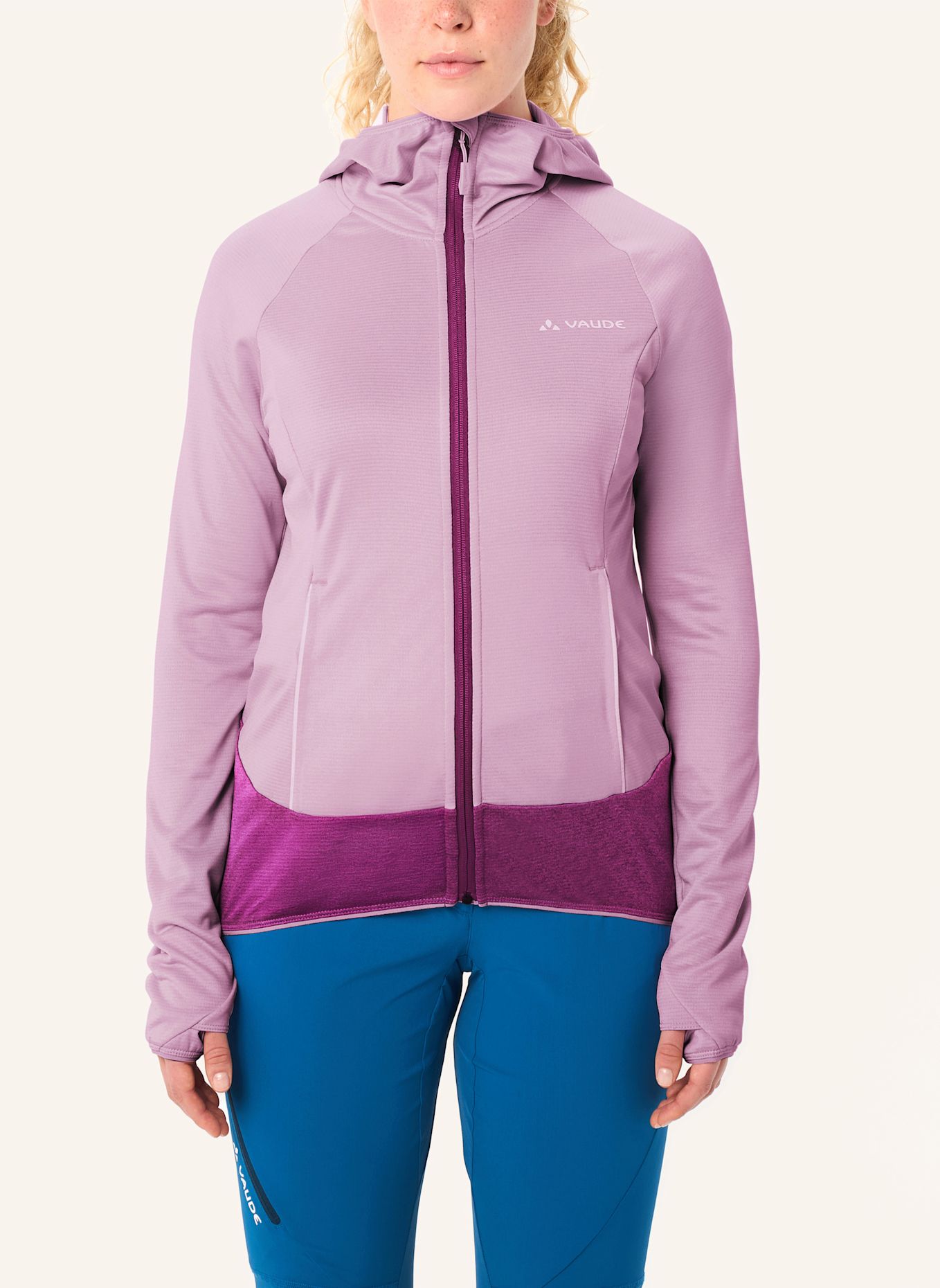 VAUDE Fleecejacke TEKOA II: HELLLILA / HELLROSA