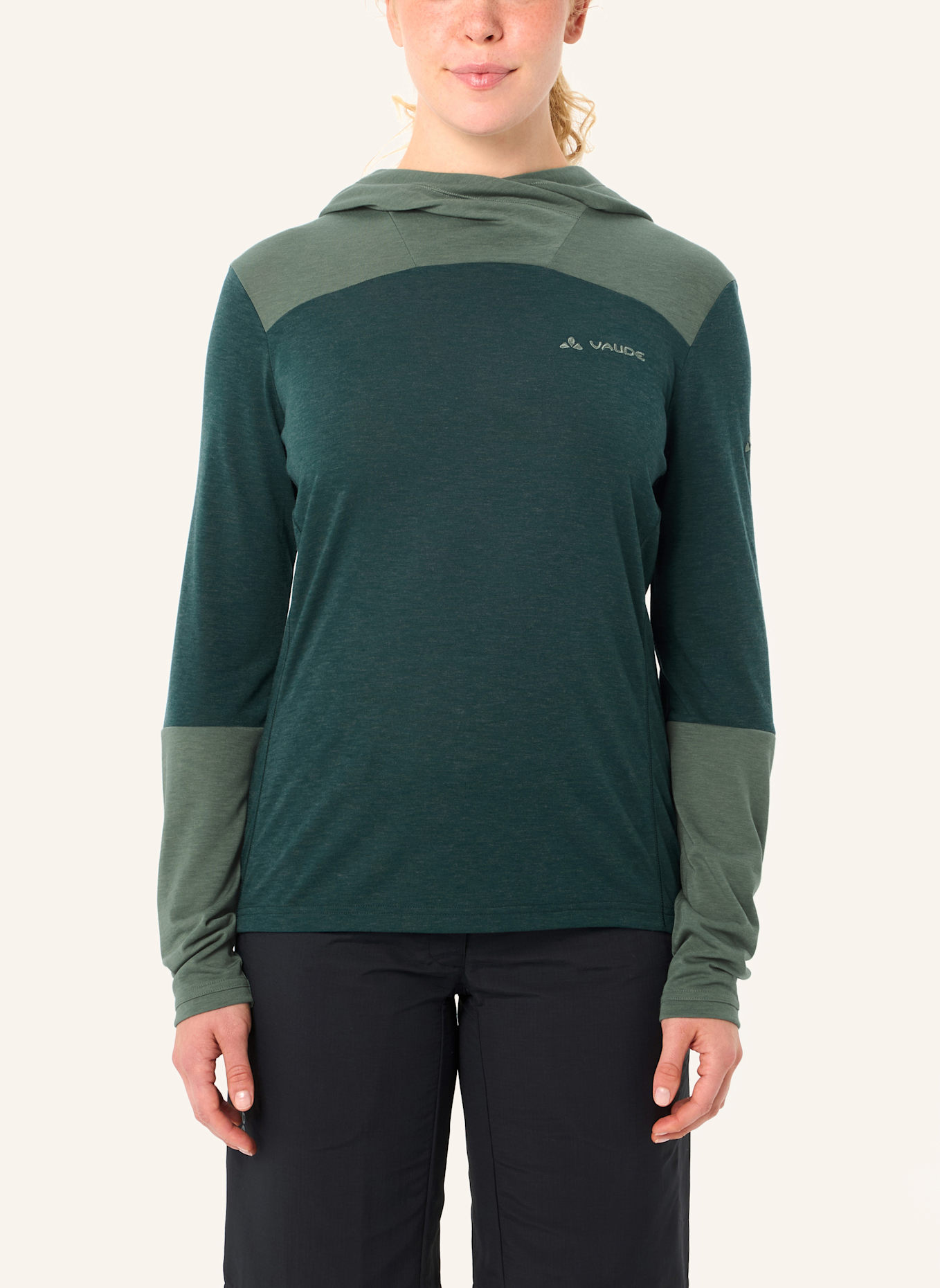 VAUDE Radshirt W TREMALZO LS SHIRT: GRÜN