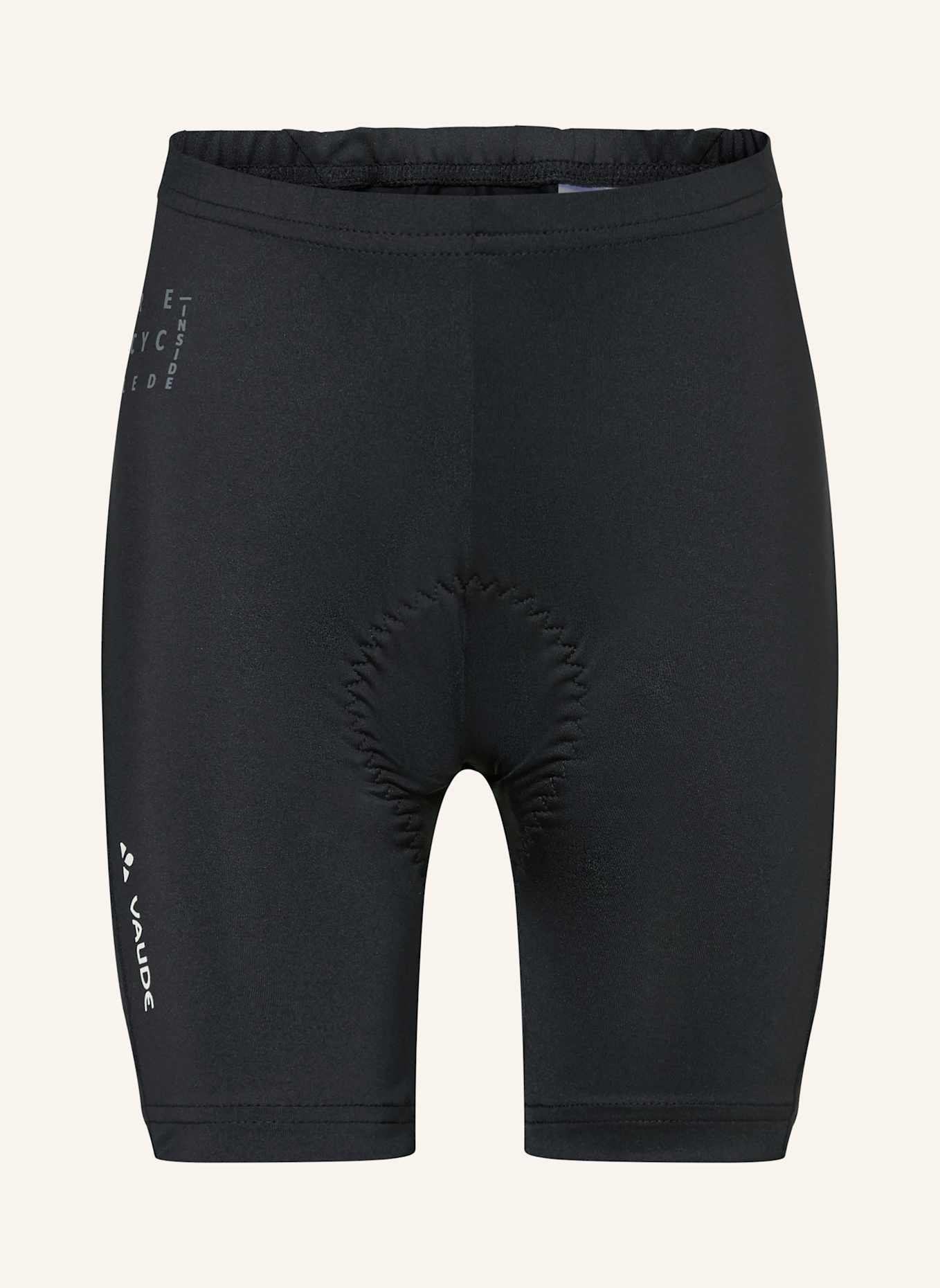 VAUDE Radhose mit gepolstertem Einsatz KIDS ELMO PANTS VII: SCHWARZ