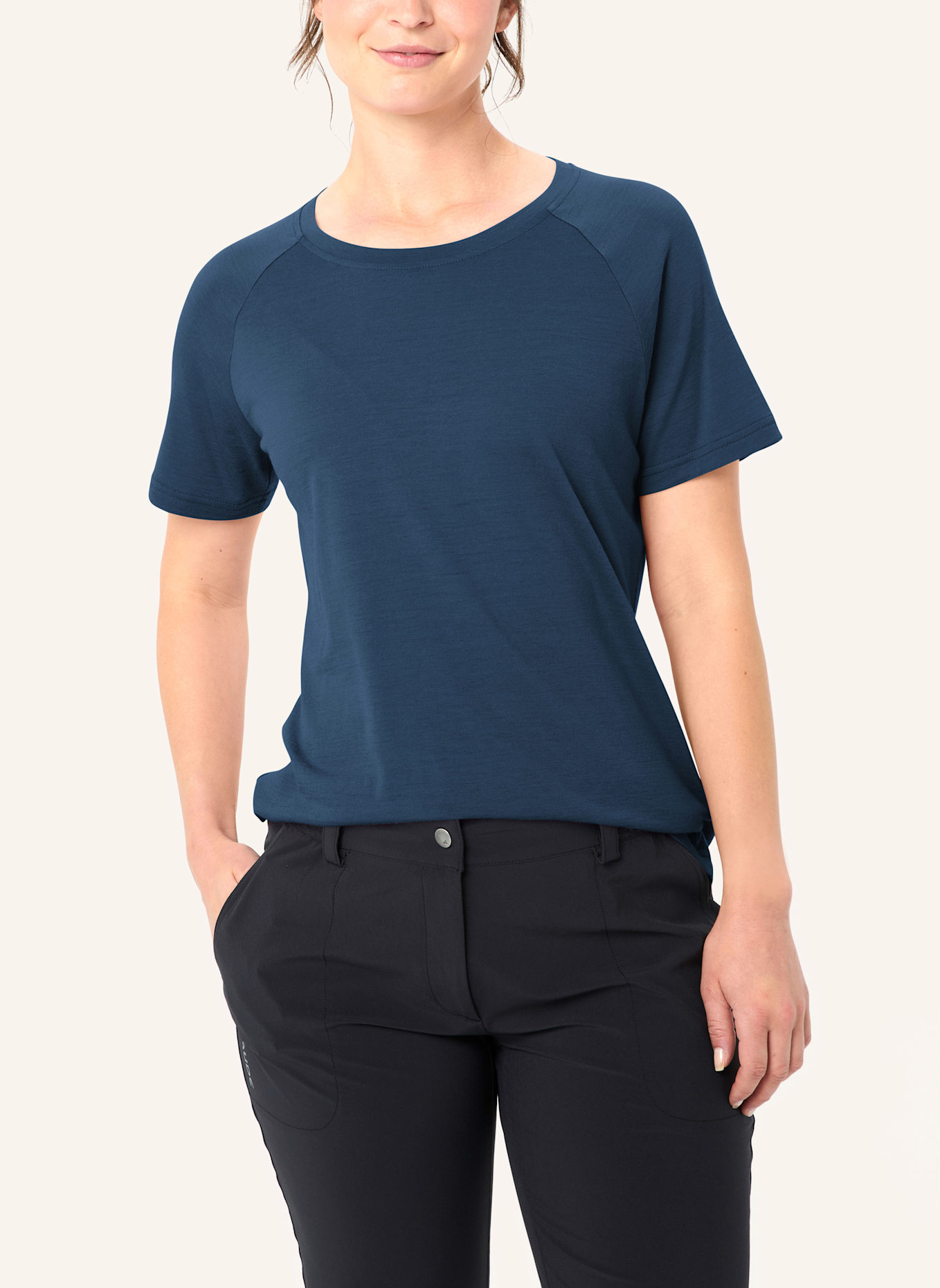 VAUDE Funktionsshirt W ESSENTIAL WOOL T-SHIRT: BLAU