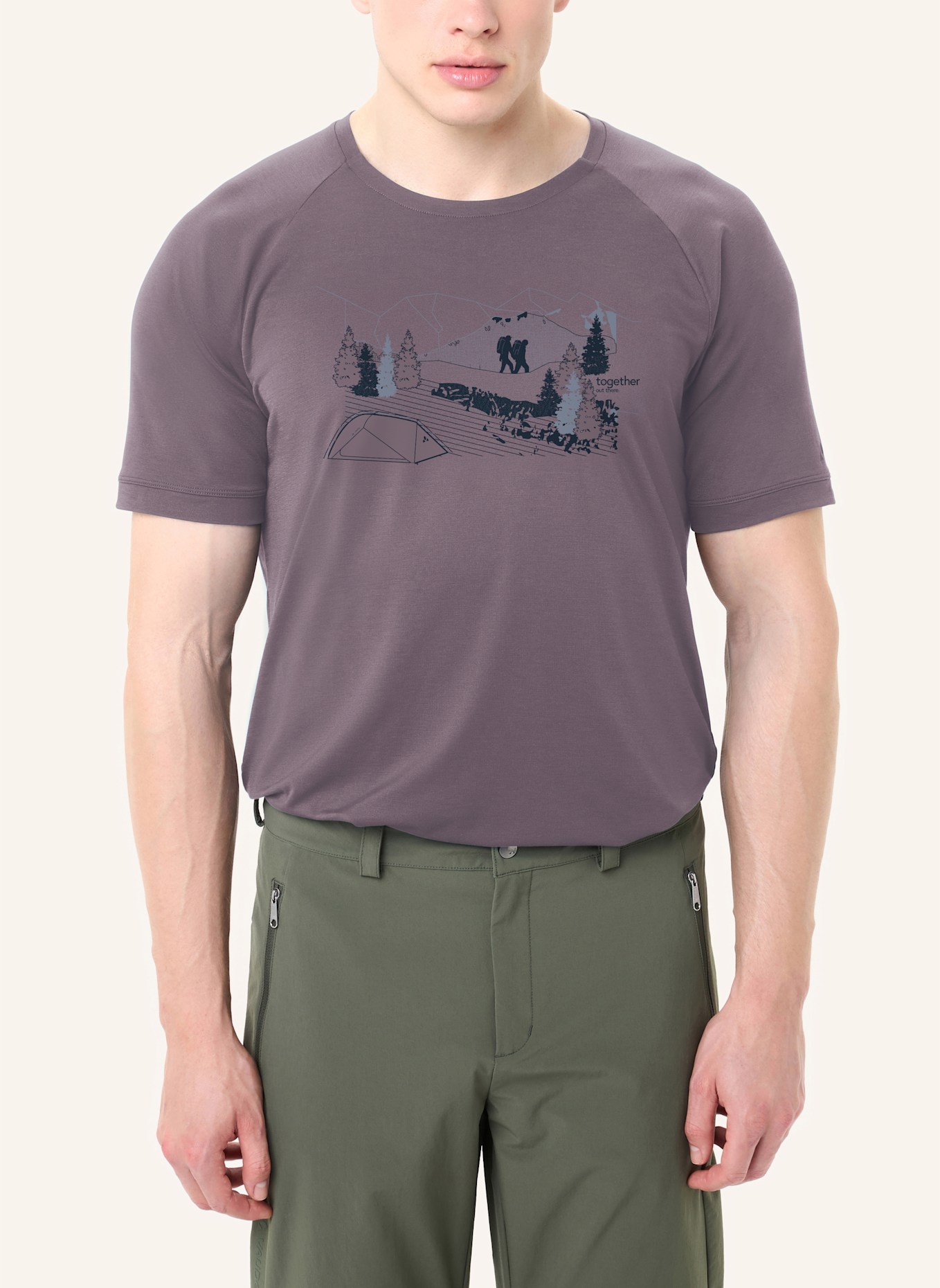 VAUDE T-Shirt GLEANN: LILA