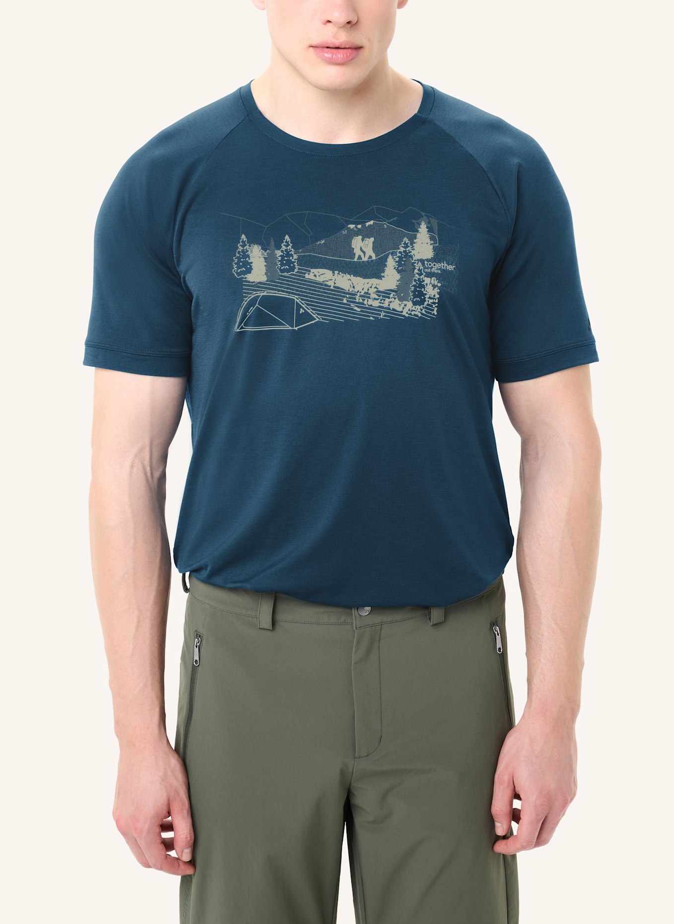 VAUDE T-Shirt GLEANN: BLAU