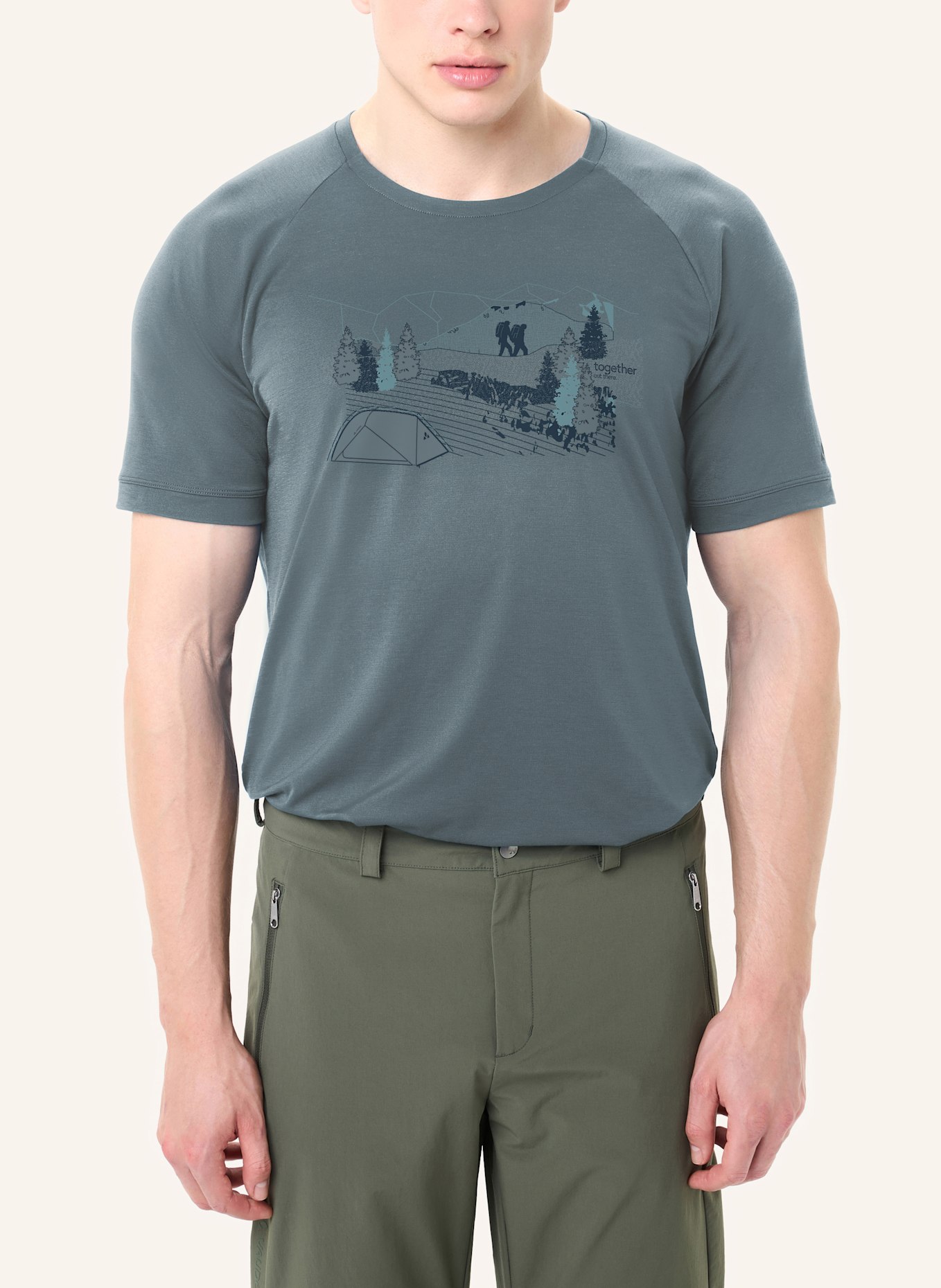 VAUDE T-Shirt GLEANN: HELLBLAU