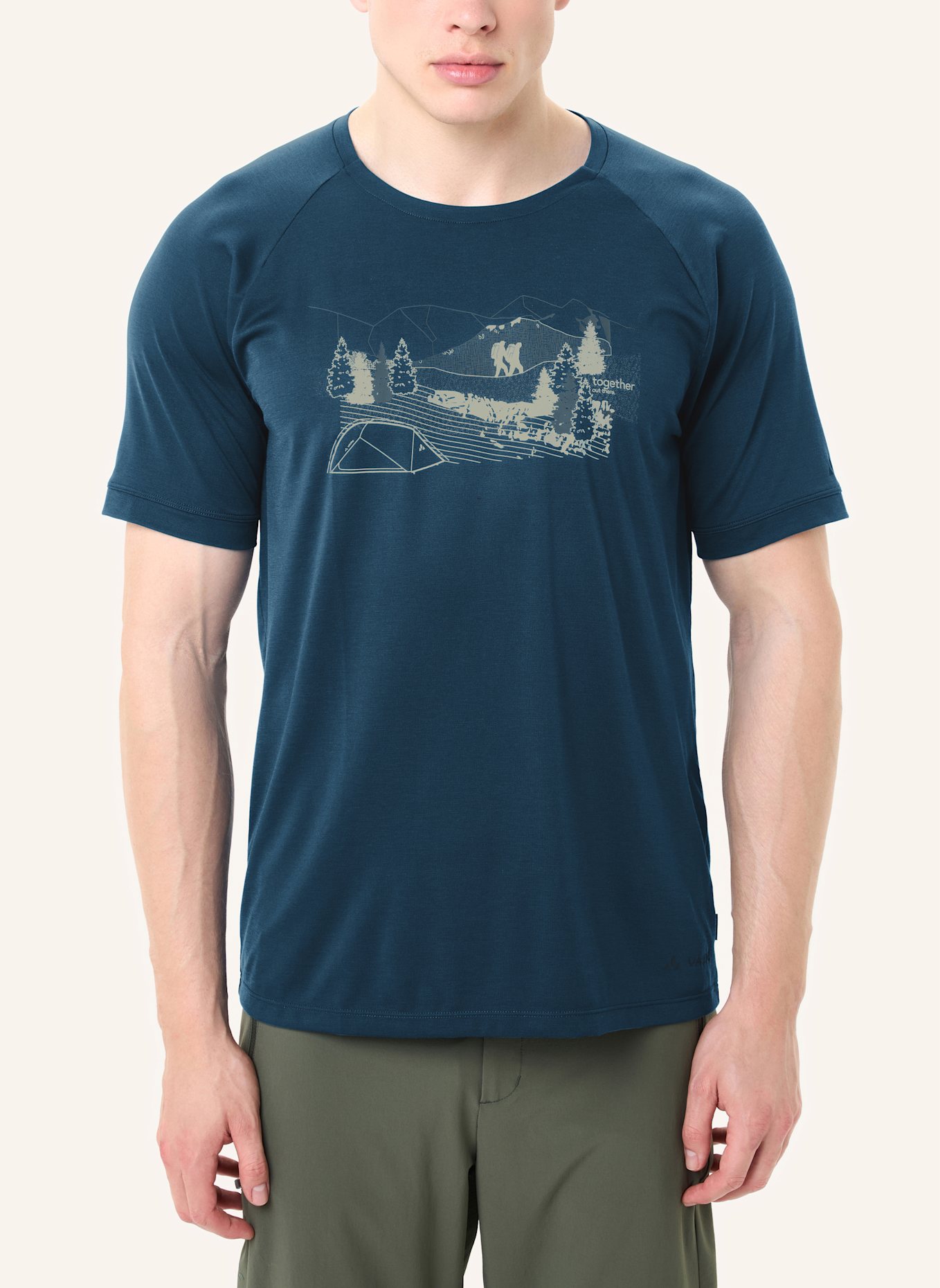 VAUDE T-Shirt GLEANN: BLAU