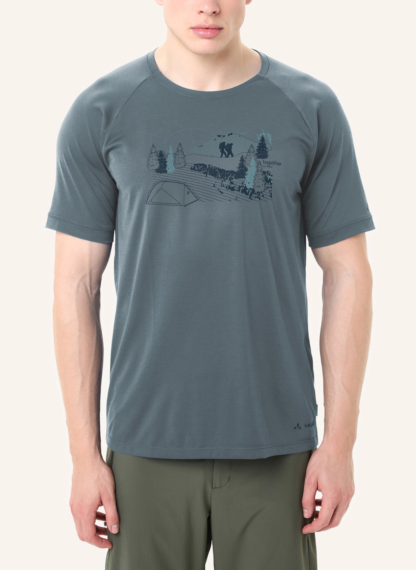 VAUDE T-Shirt GLEANN: HELLBLAU