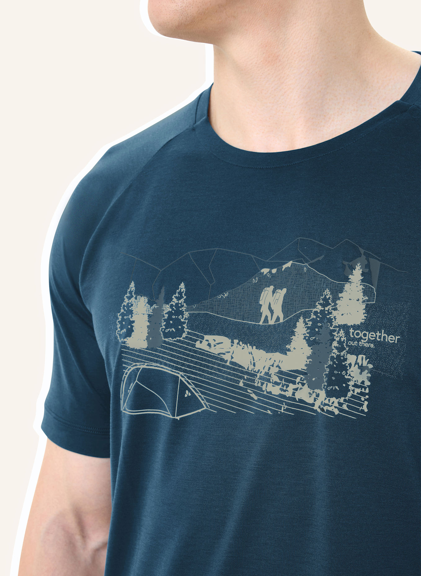 VAUDE T-Shirt GLEANN: BLAU