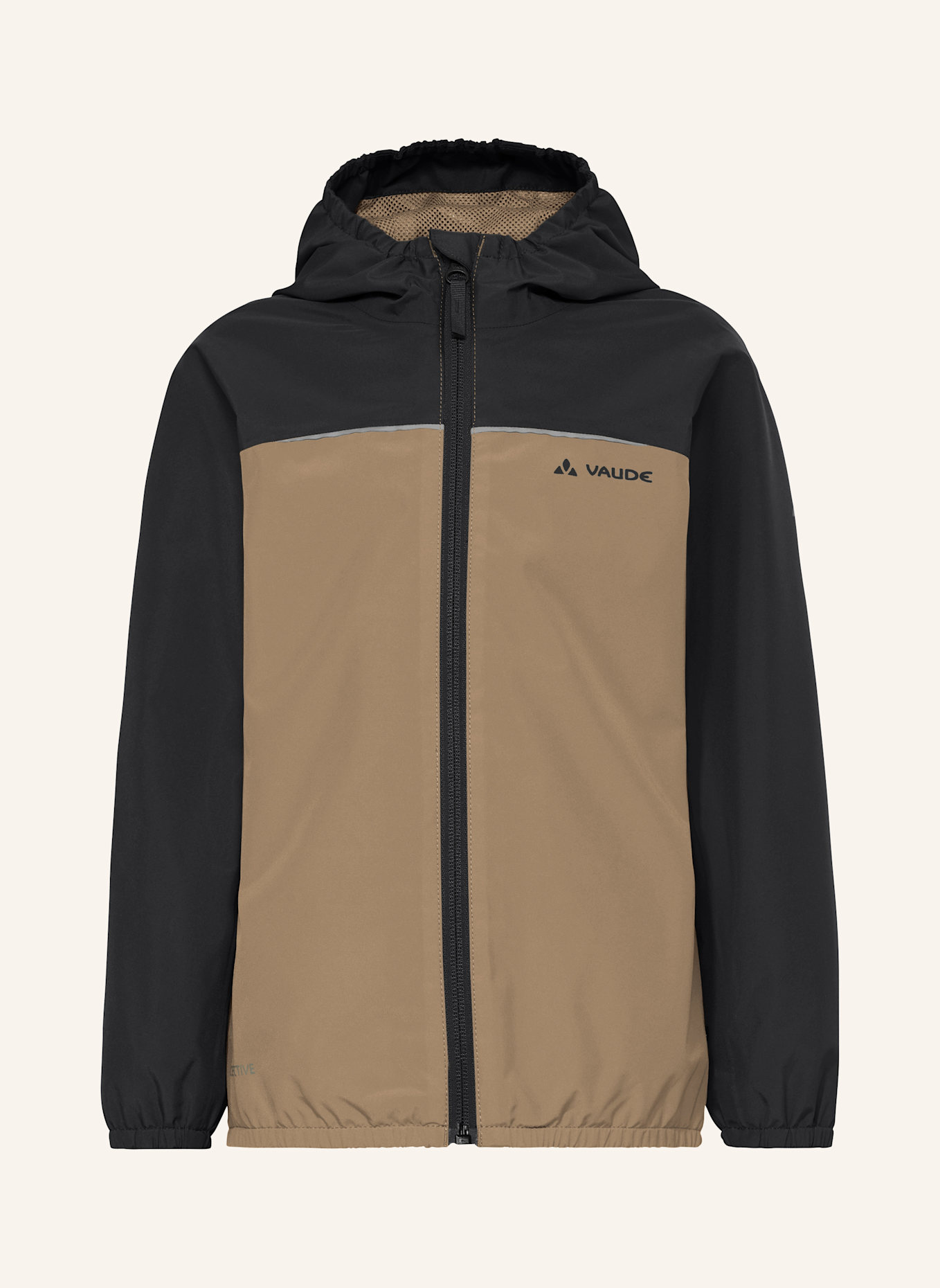 VAUDE Regenjacke TURACO III: SCHWARZ/ BRAUN