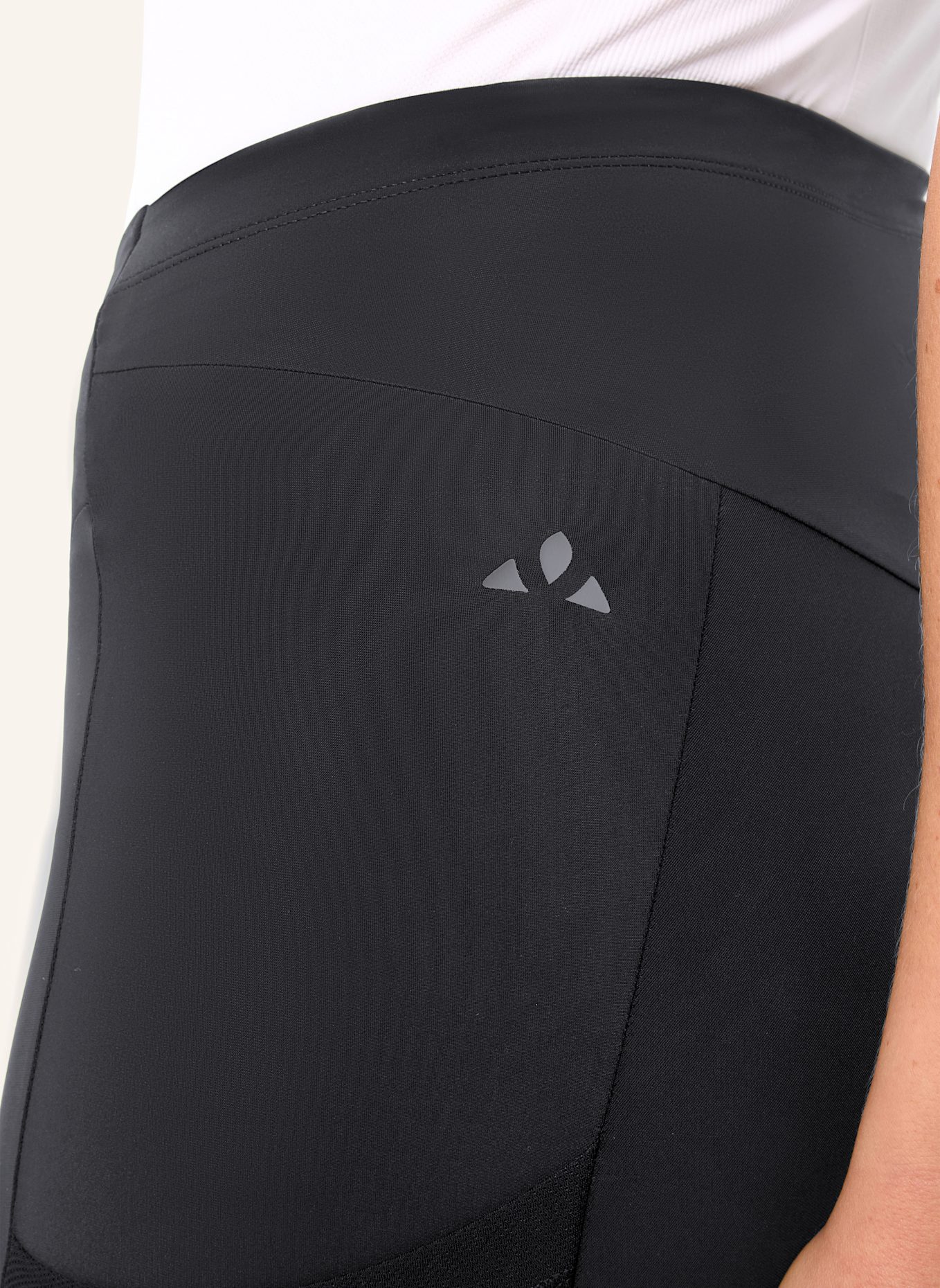 VAUDE Radhose mit gepolstertem Einsatz W KURO TIGHTS II: SCHWARZ