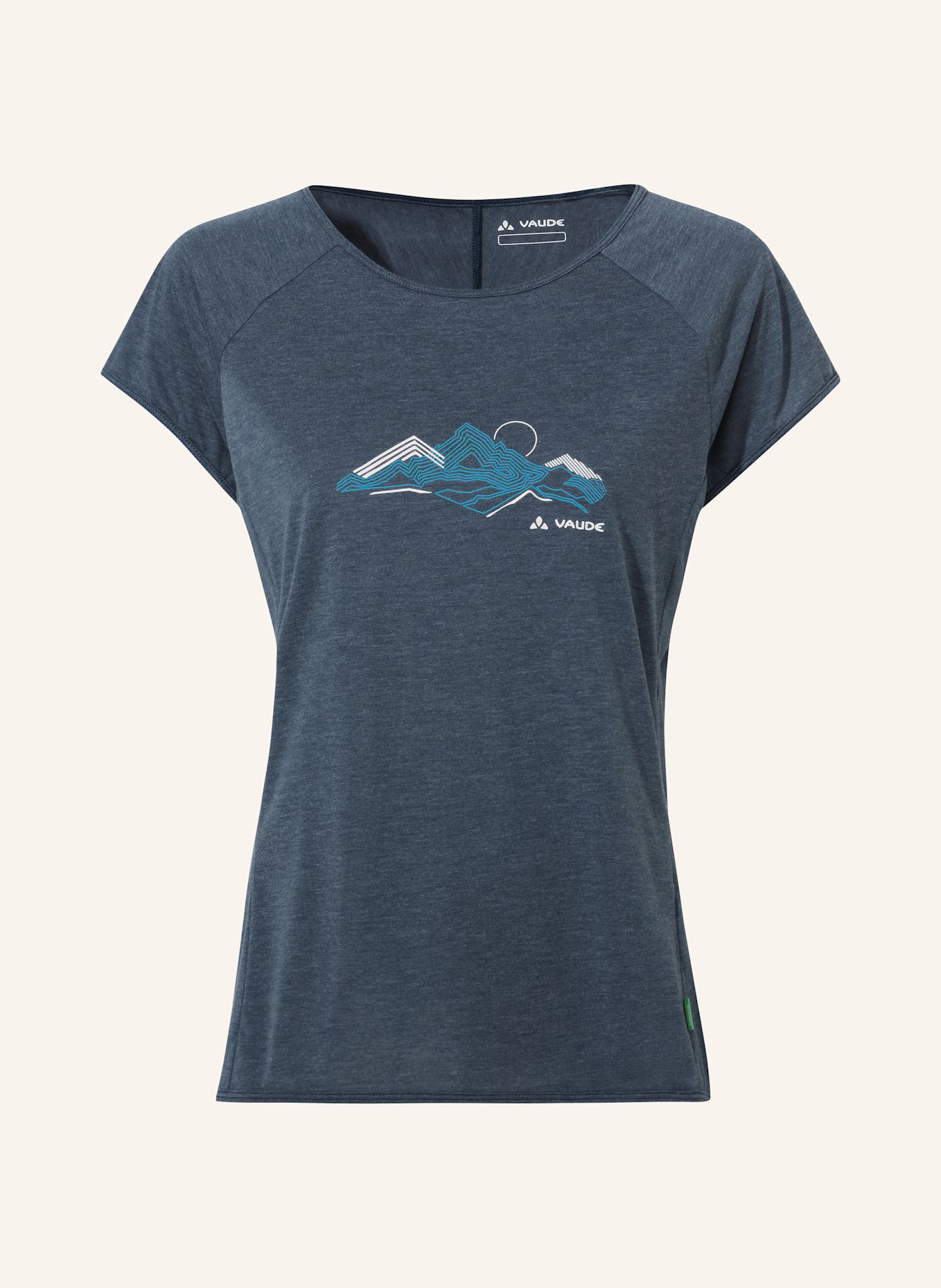 VAUDE T-Shirt TEKOA II: BLAU/ WEISS