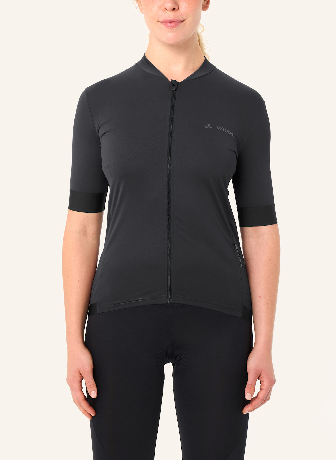 VAUDE Radtrikot W KURO FZ TRICOT II: SCHWARZ