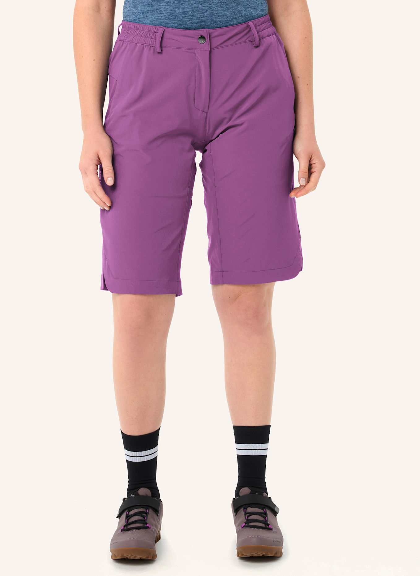VAUDE Radhose mit gepolstertem Einsatz W TAMARO SHORTS III: LILA