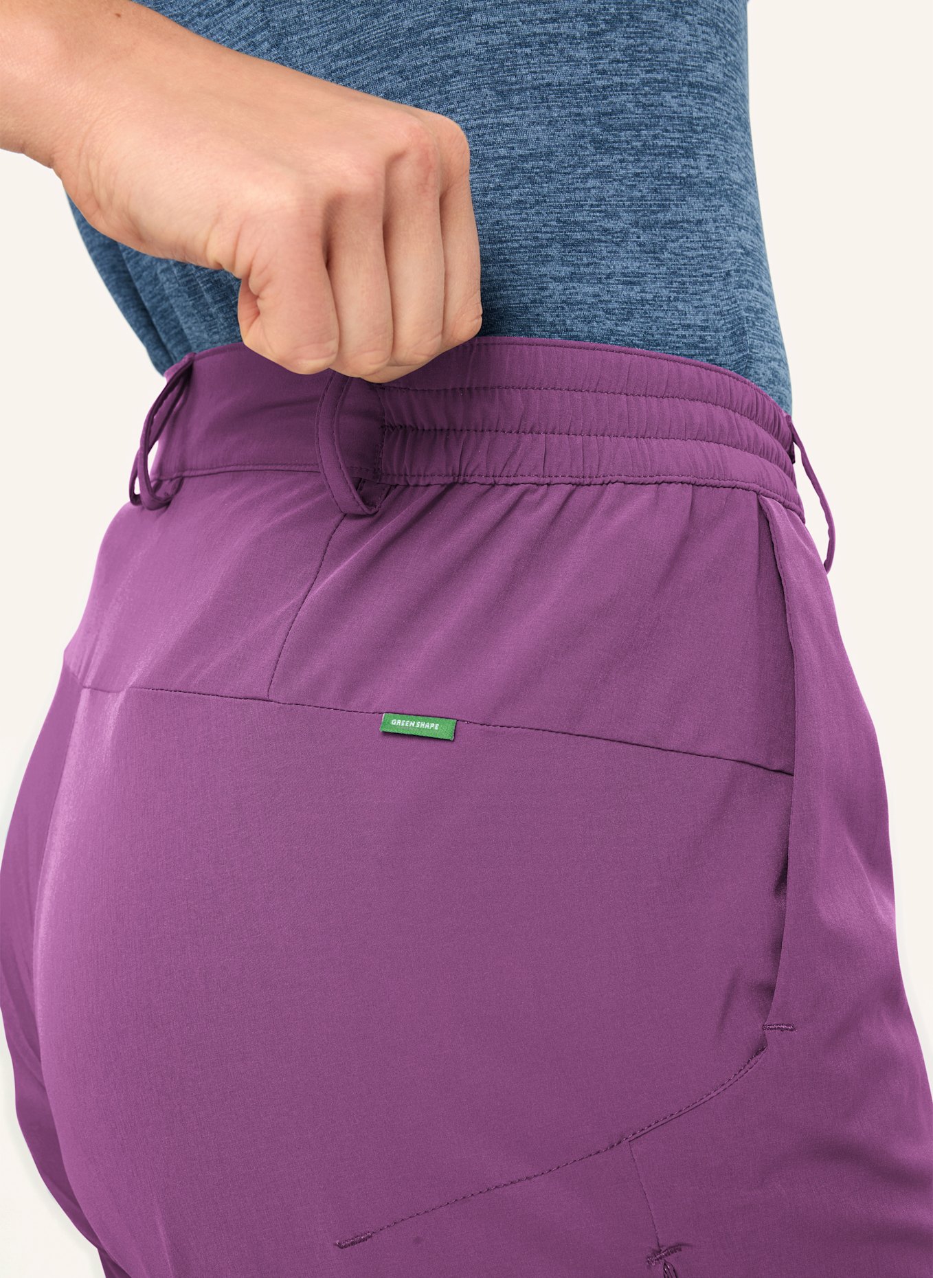 VAUDE Radhose mit gepolstertem Einsatz W TAMARO SHORTS III: LILA