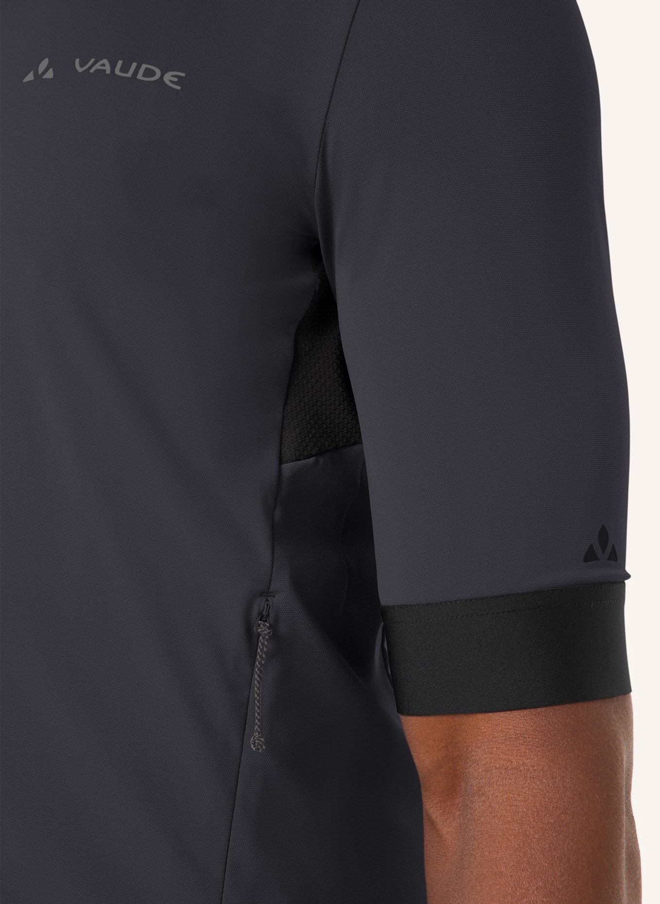 VAUDE Radtrikot M KURO FZ TRICOT II: SCHWARZ