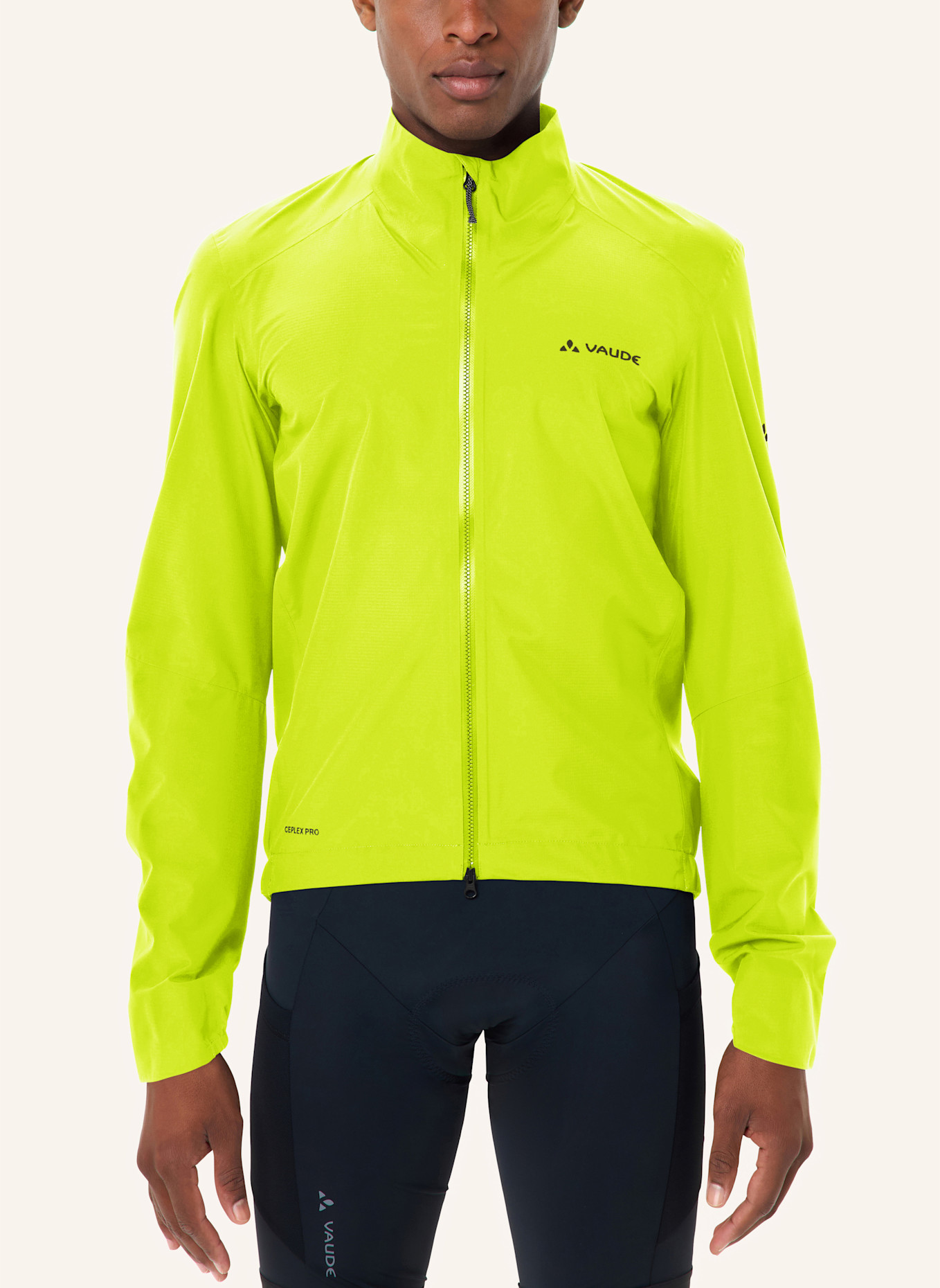 VAUDE Hardshell-Jacke M KURO PRO RAIN JACKET: NEONGELB