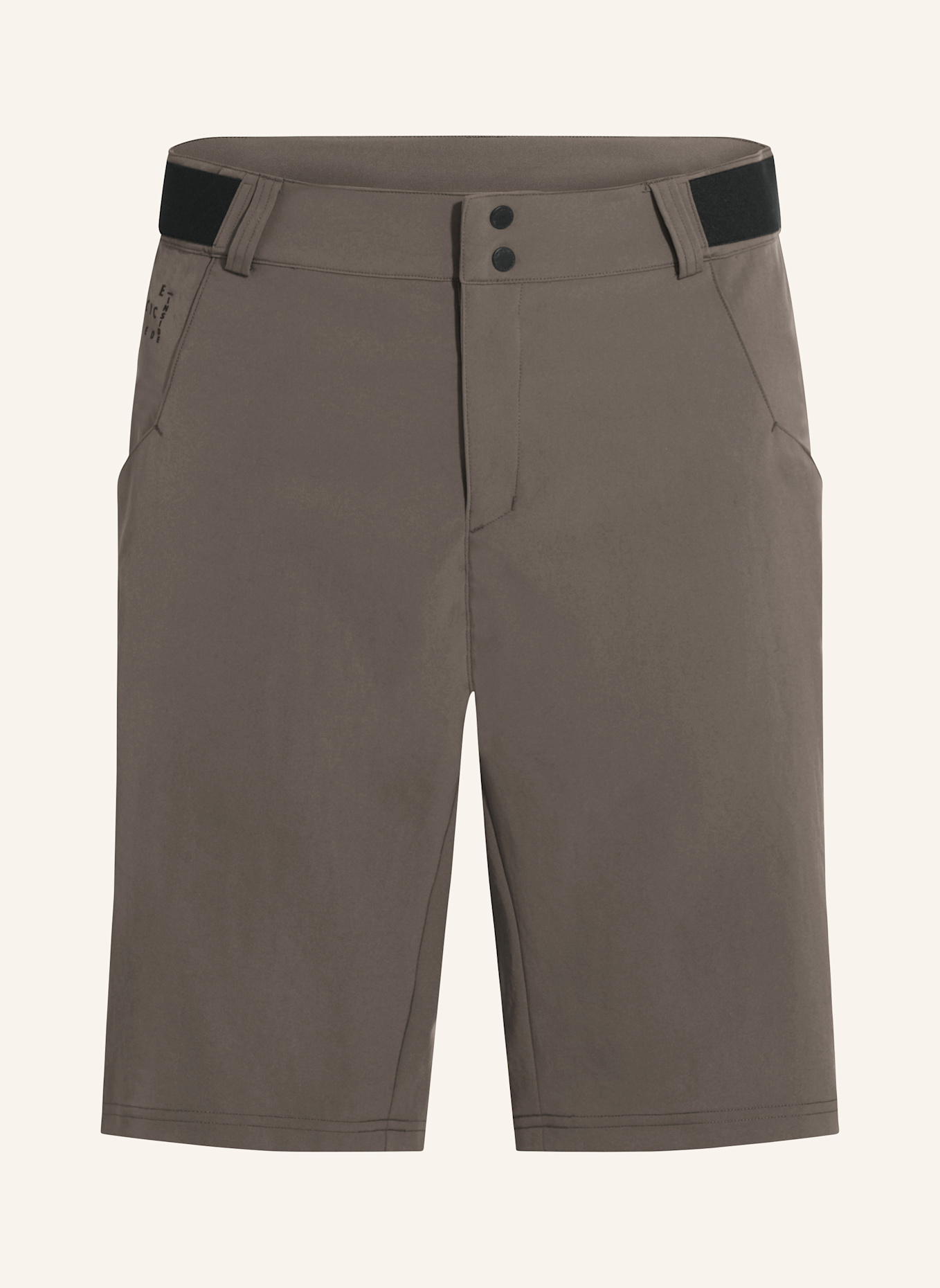 VAUDE Radhose mit gepolstertem Einsatz M LOAMER SHORTS: BRAUN/ SCHWARZ