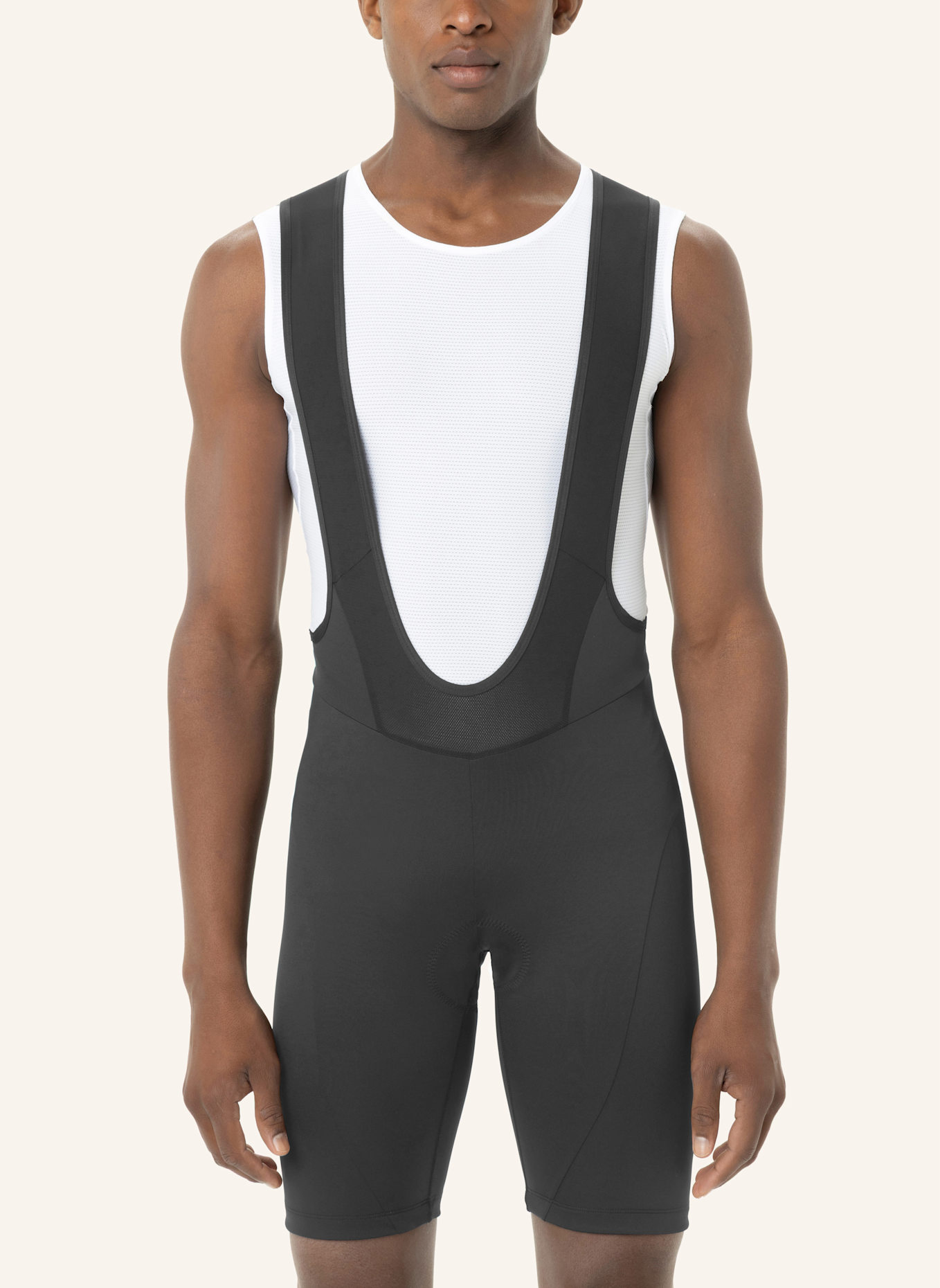 VAUDE Radhose mit Trägern und gepolstertem Einsatz M MATERA BIB TIGHTS: SCHWARZ