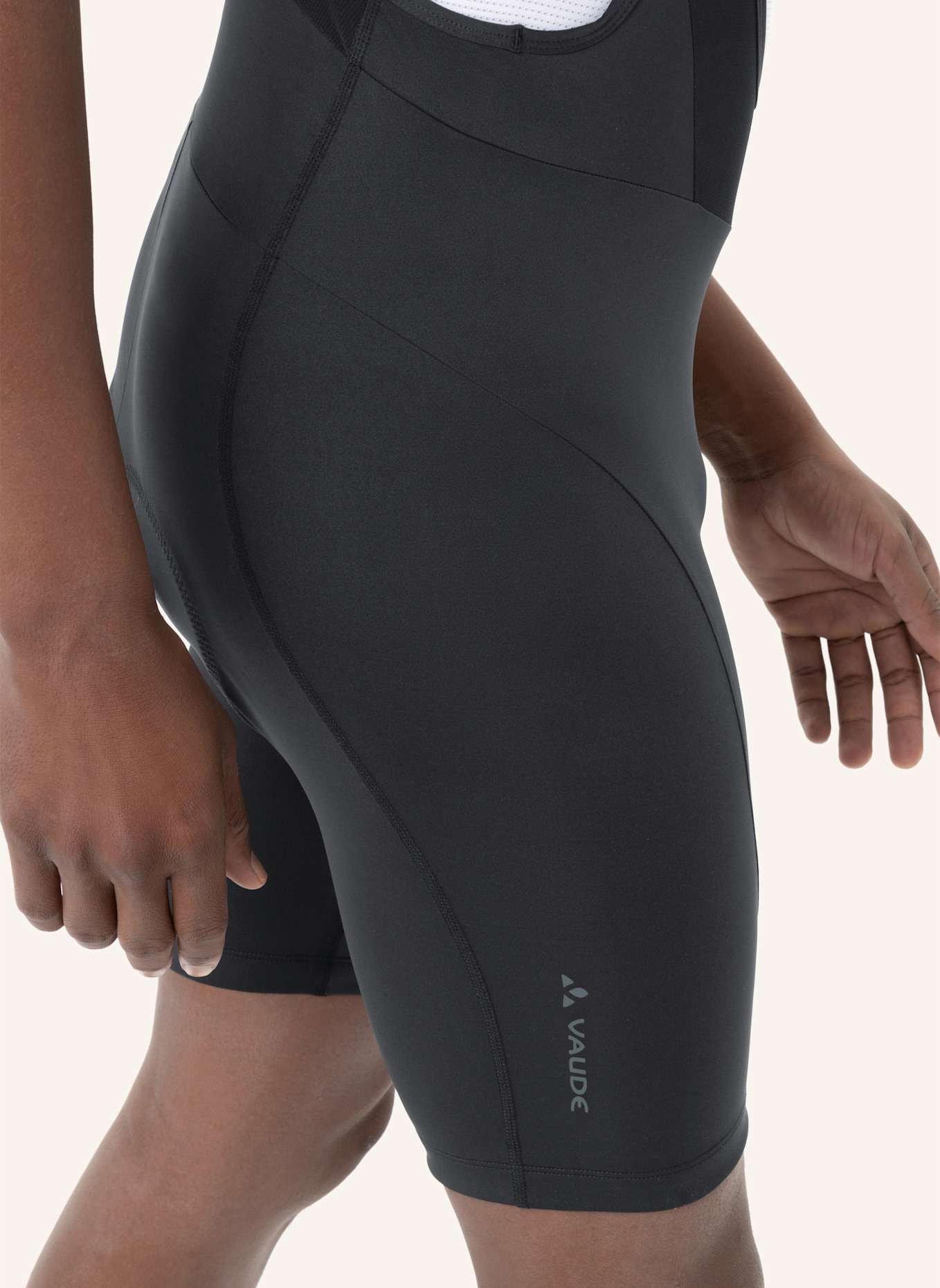VAUDE Radhose mit Trägern und gepolstertem Einsatz M MATERA BIB TIGHTS: SCHWARZ