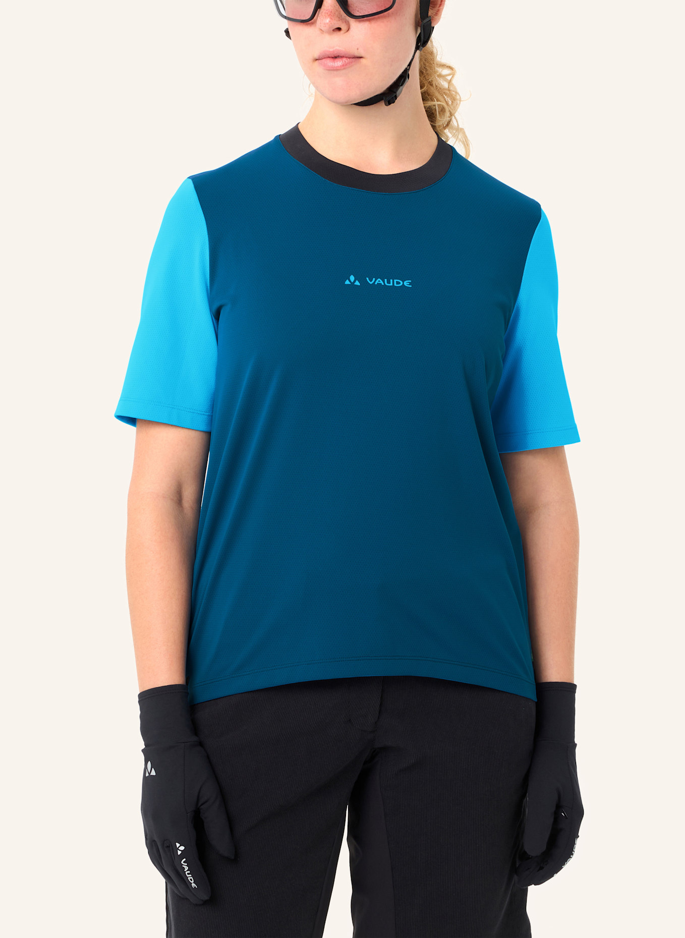 VAUDE Radshirt W LOAMER SHIRT: BLAU