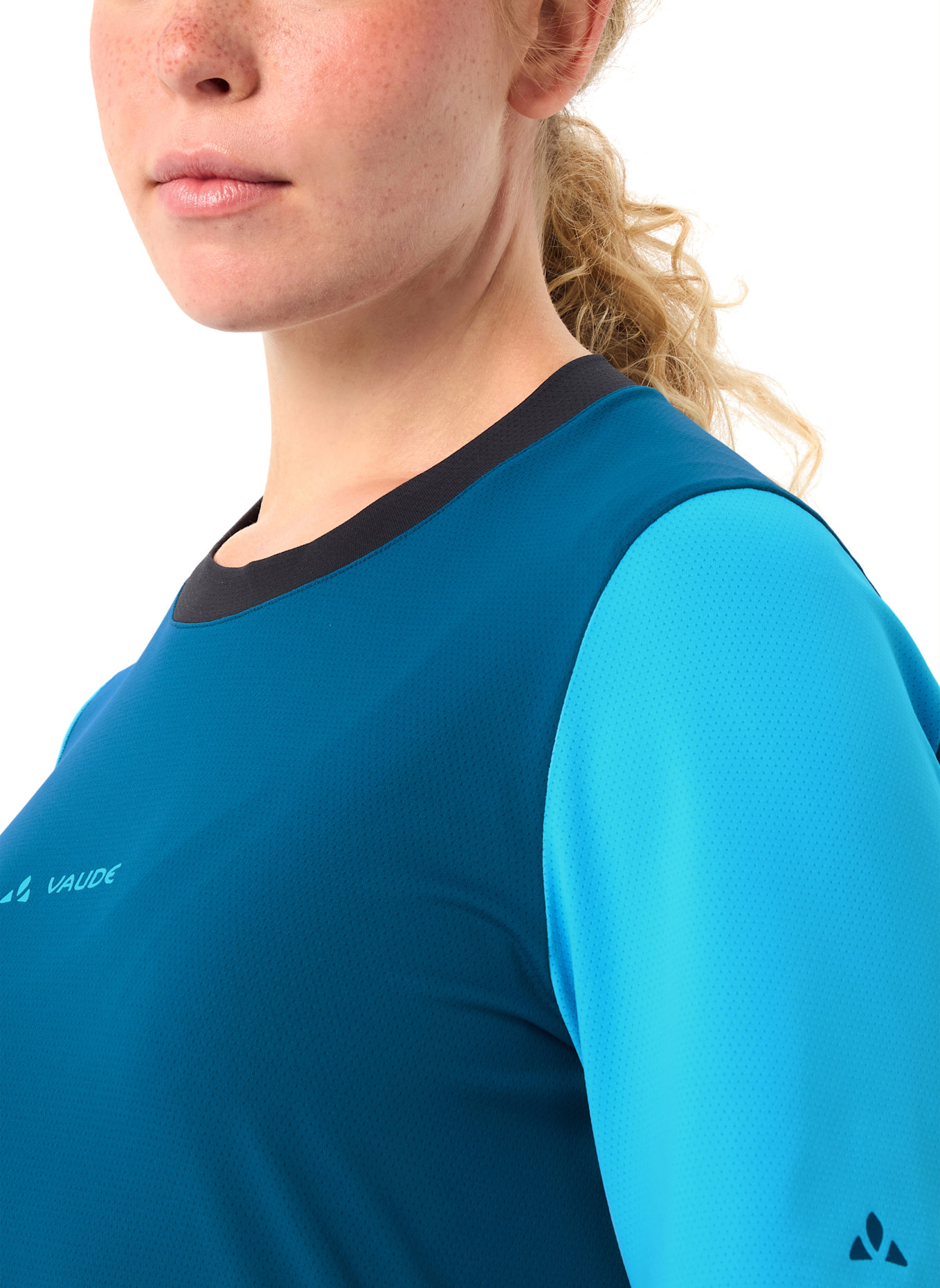 VAUDE Radshirt W LOAMER SHIRT: BLAU