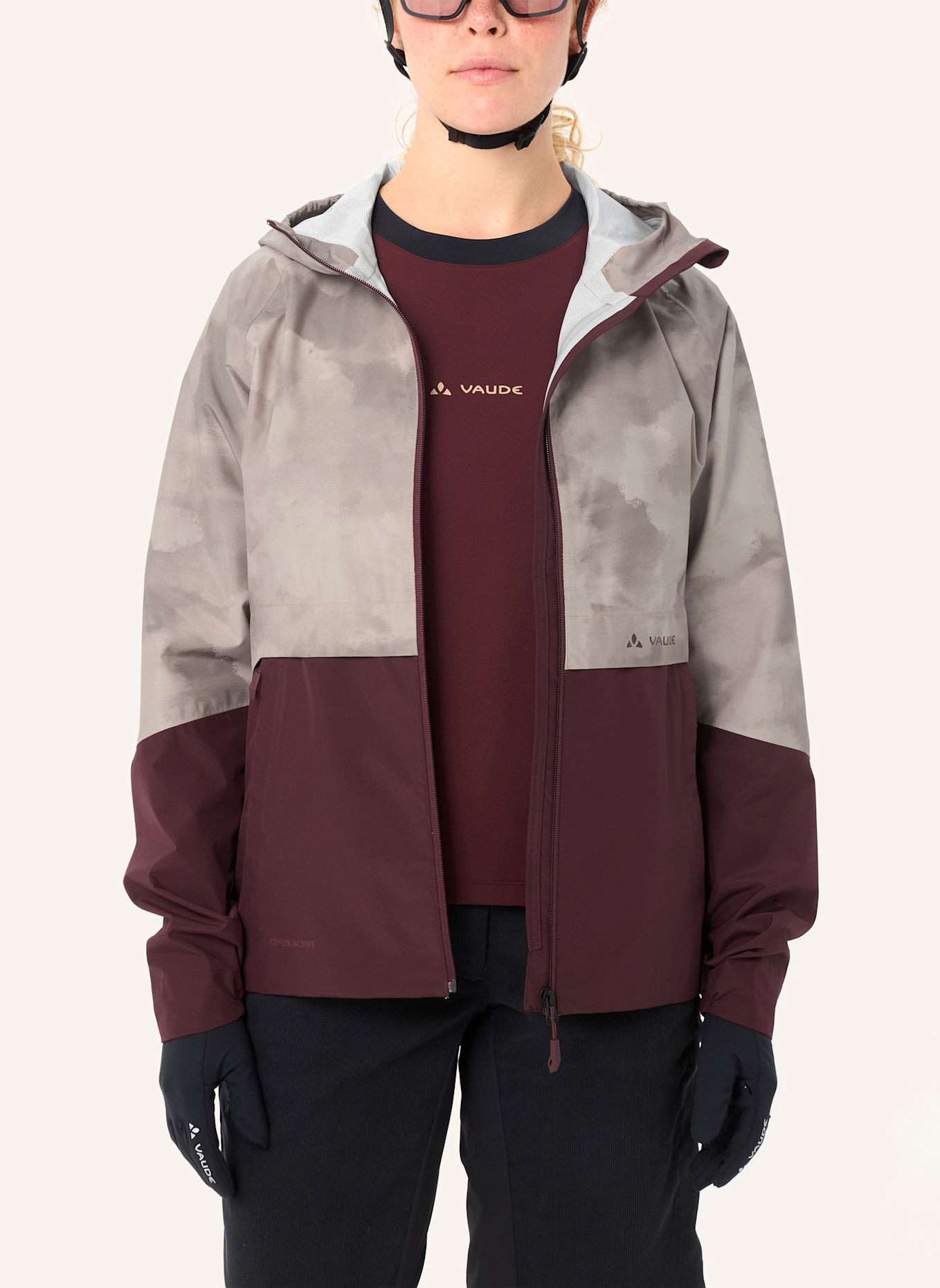 VAUDE Radjacke LOAMER: BEIGE