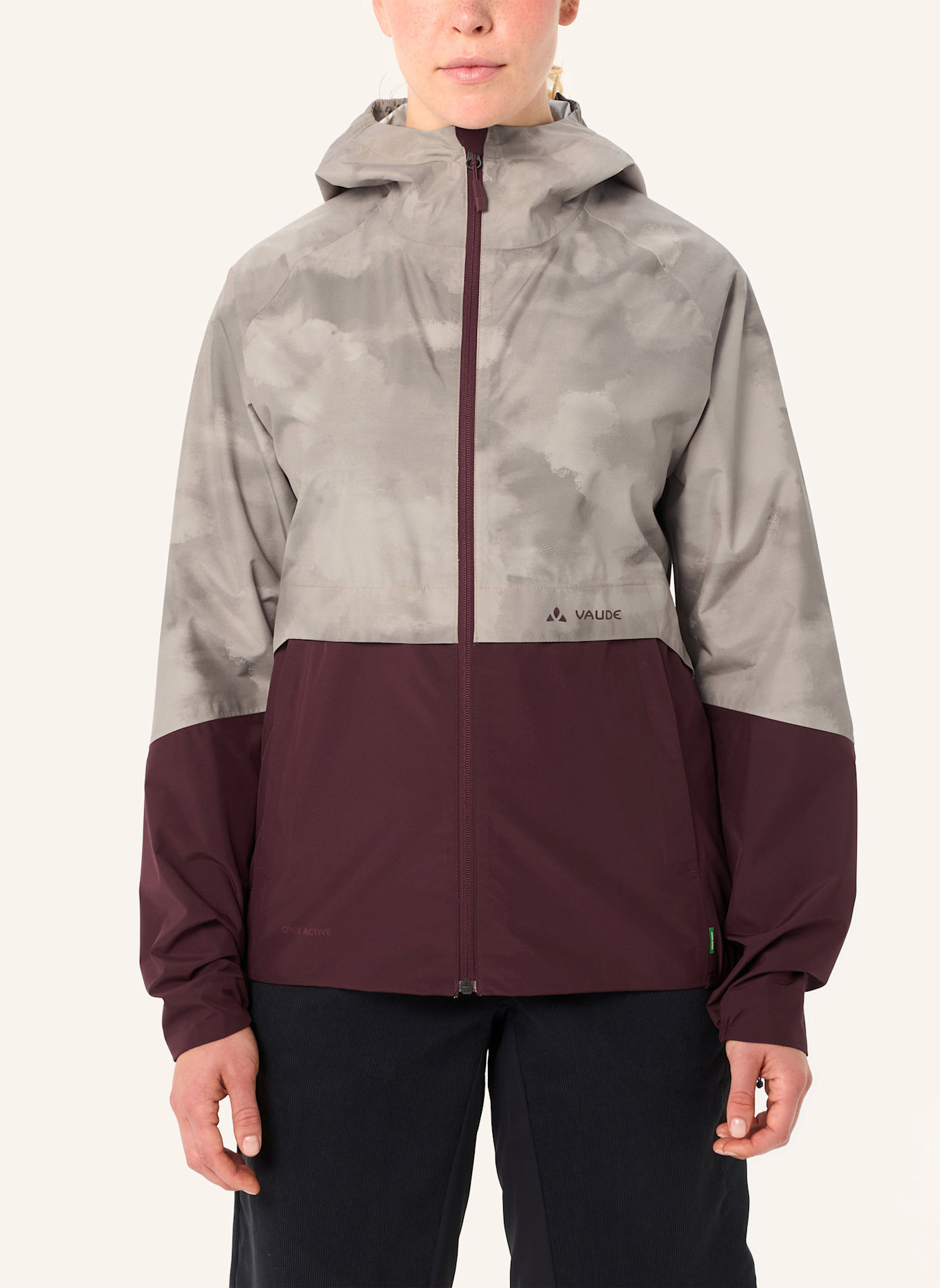 VAUDE Radjacke LOAMER: BEIGE