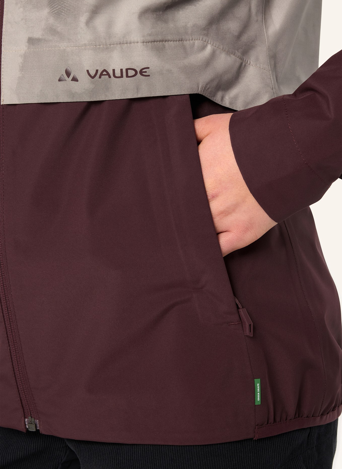 VAUDE Radjacke LOAMER: BEIGE