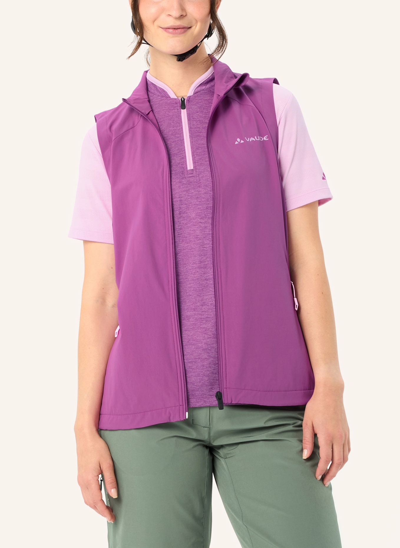 VAUDE Radweste W YARAS VEST: LILA