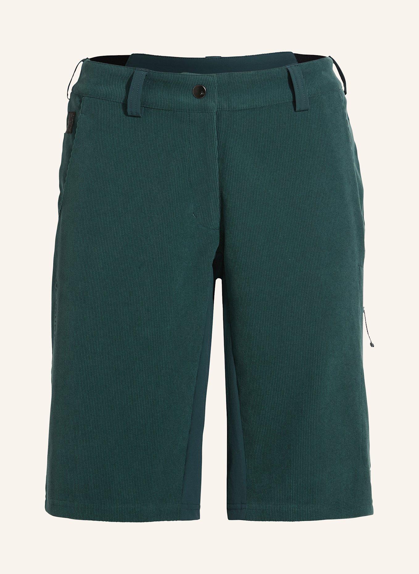 VAUDE Radhose ohne gepolsterten Einsatz W LOAMER BASE CORD SHORTS: GRÜN