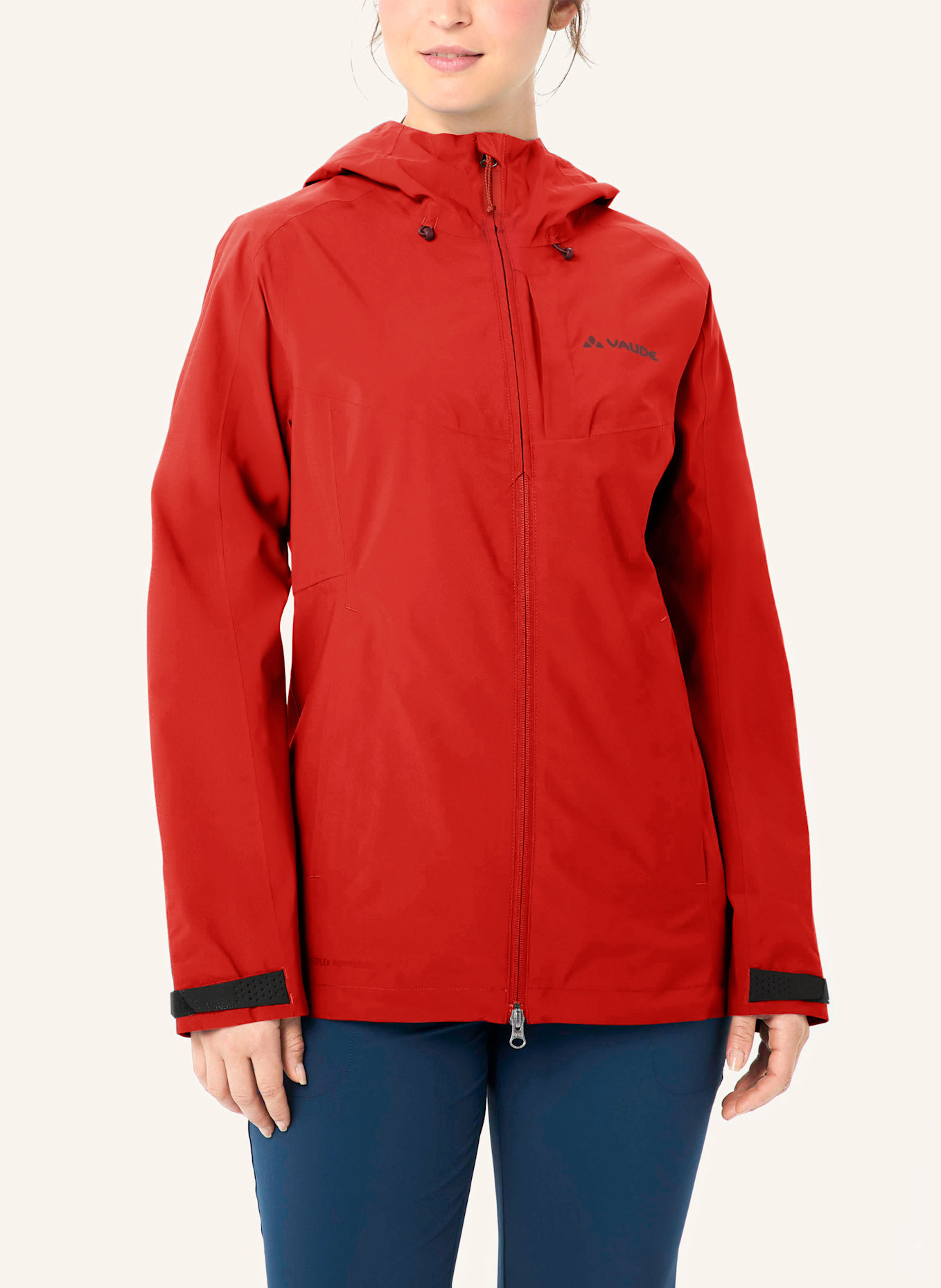 VAUDE Hardshell-Jacke W ELOPE JACKET III: ROT