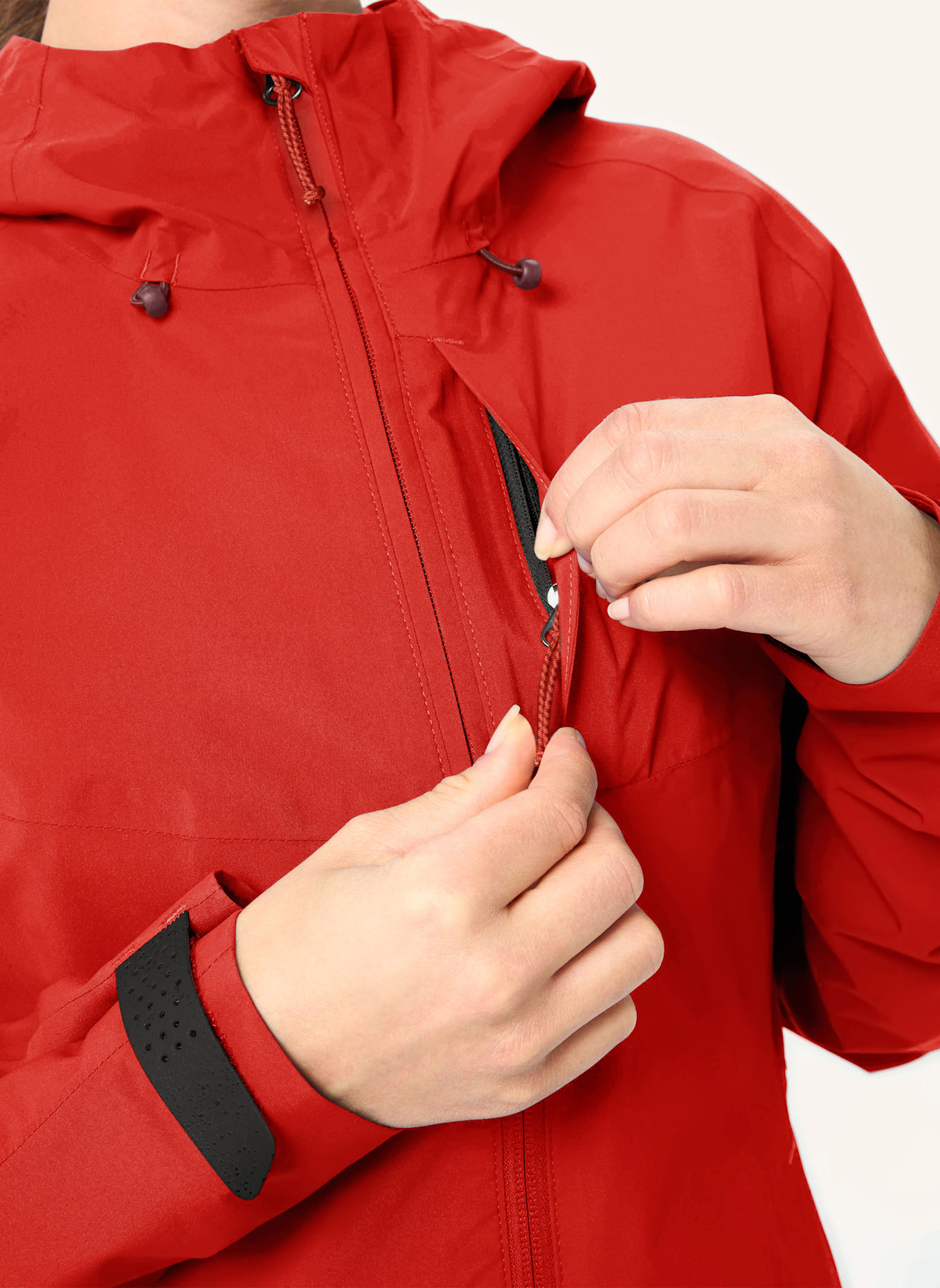 VAUDE Hardshell-Jacke W ELOPE JACKET III: ROT
