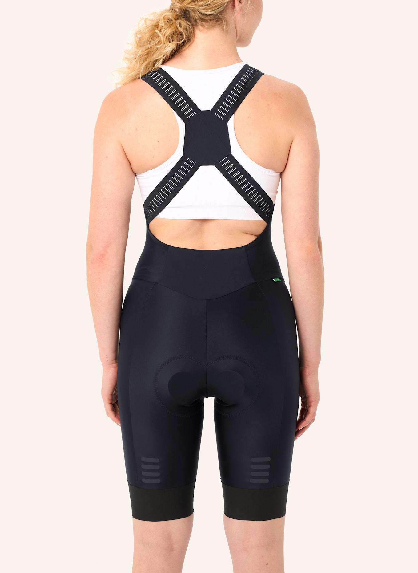 VAUDE Radhose mit Trägern und gepolstertem Einsatz W FURKA BIB TIGHTS II: SCHWARZ
