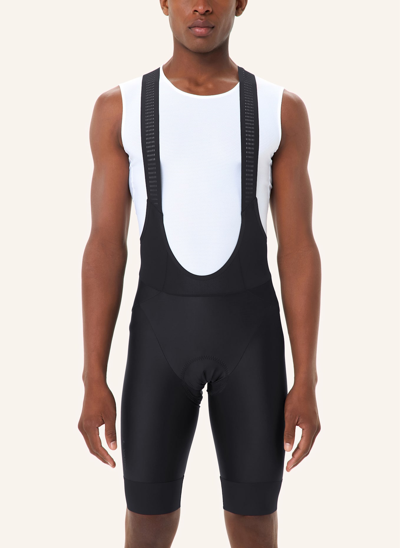 VAUDE Radhose mit Trägern und gepolstertem Einsatz M FURKA BIB TIGHTS II: SCHWARZ