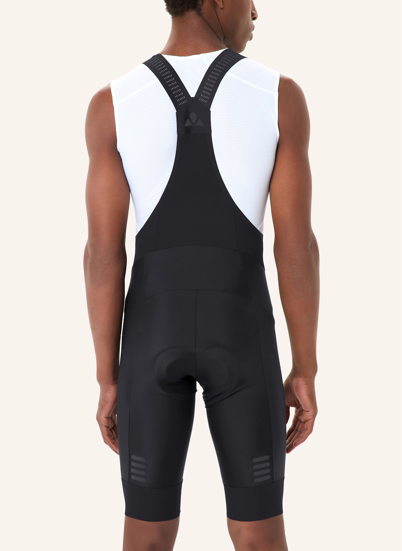 VAUDE Radhose mit Trägern und gepolstertem Einsatz M FURKA BIB TIGHTS II: SCHWARZ