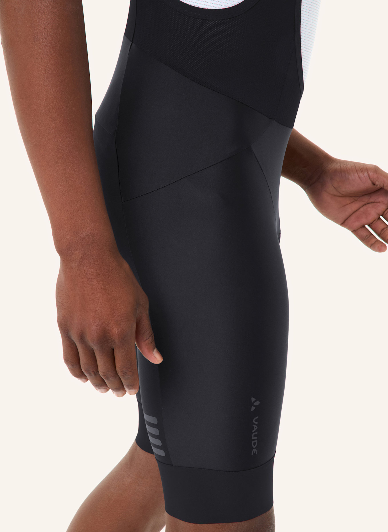 VAUDE Radhose mit Trägern und gepolstertem Einsatz M FURKA BIB TIGHTS II: SCHWARZ