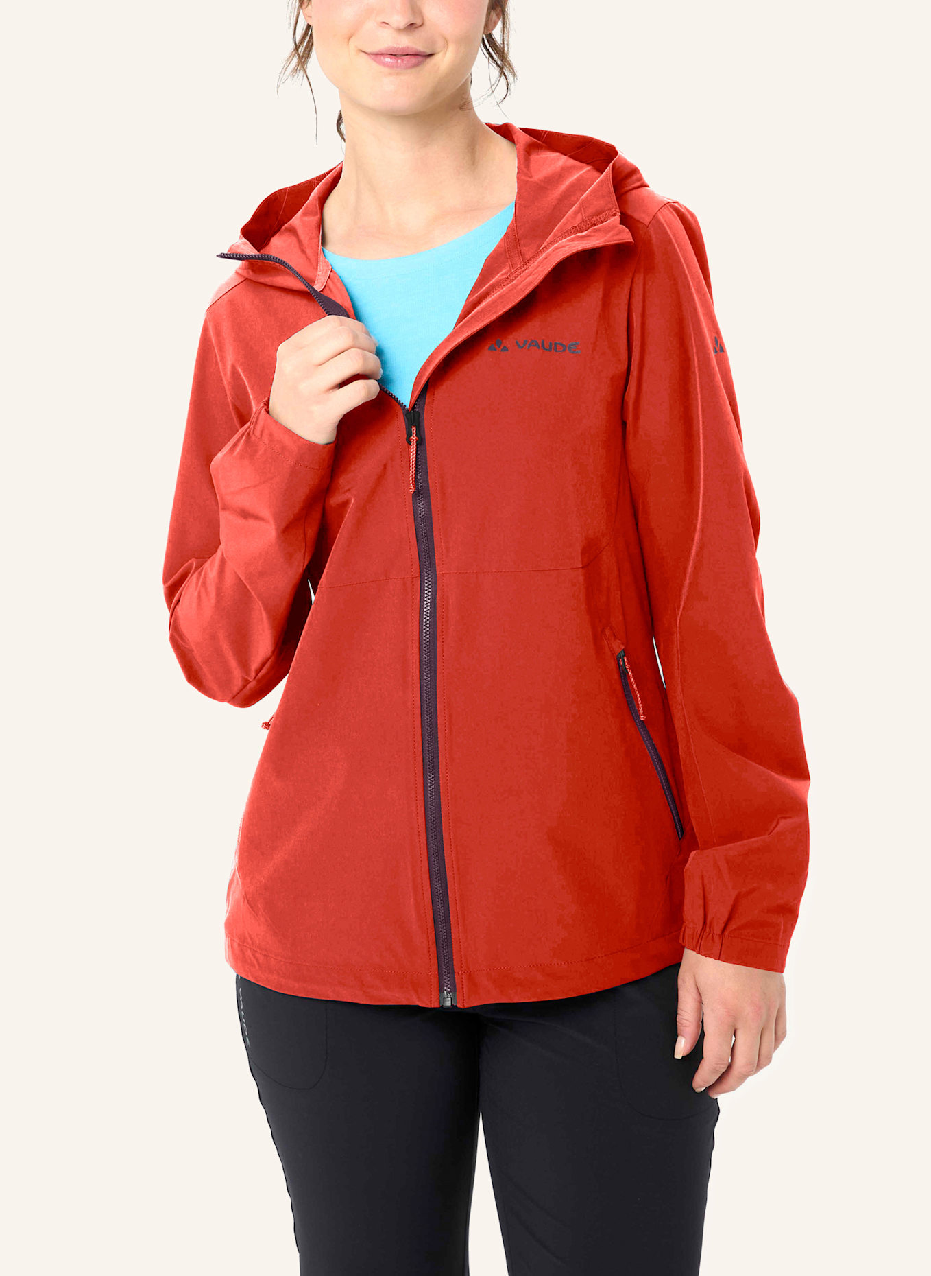 VAUDE Softshell-Jacke W ELOPE WIND JACKET: ROT