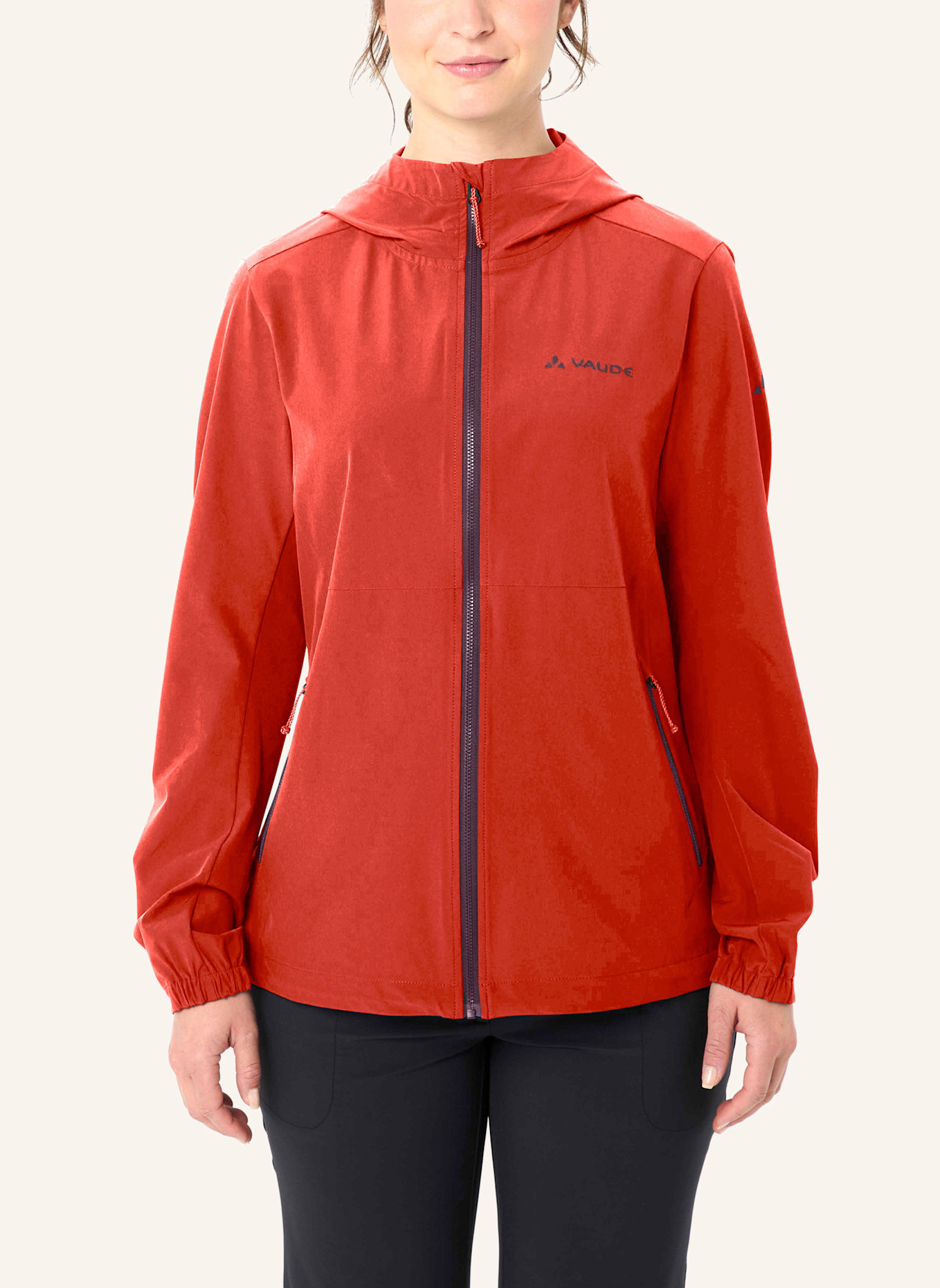 VAUDE Softshell-Jacke W ELOPE WIND JACKET: ROT
