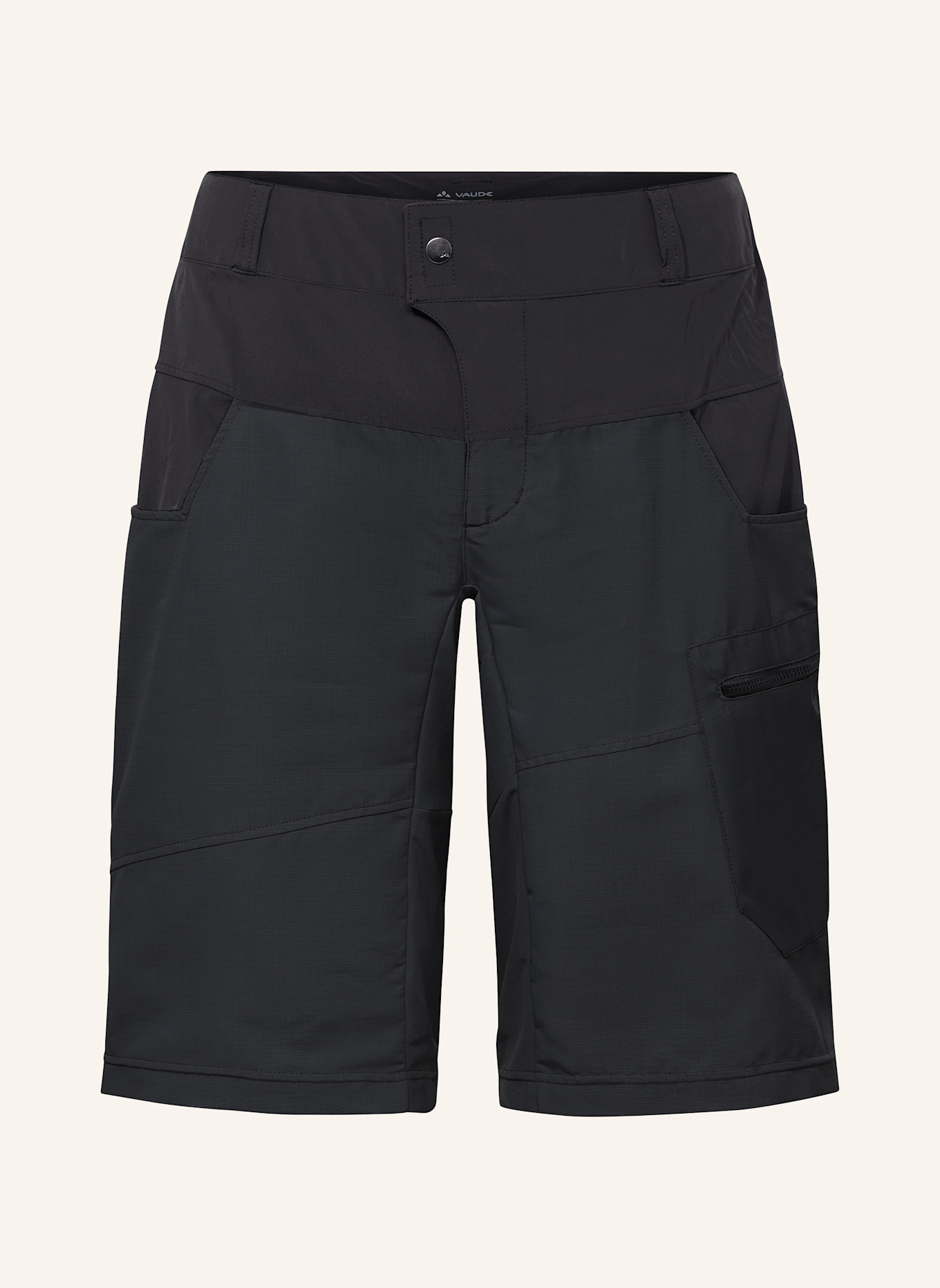 VAUDE Radhose mit gepolstertem Einsatz M QIMSA SHORTS II: SCHWARZ