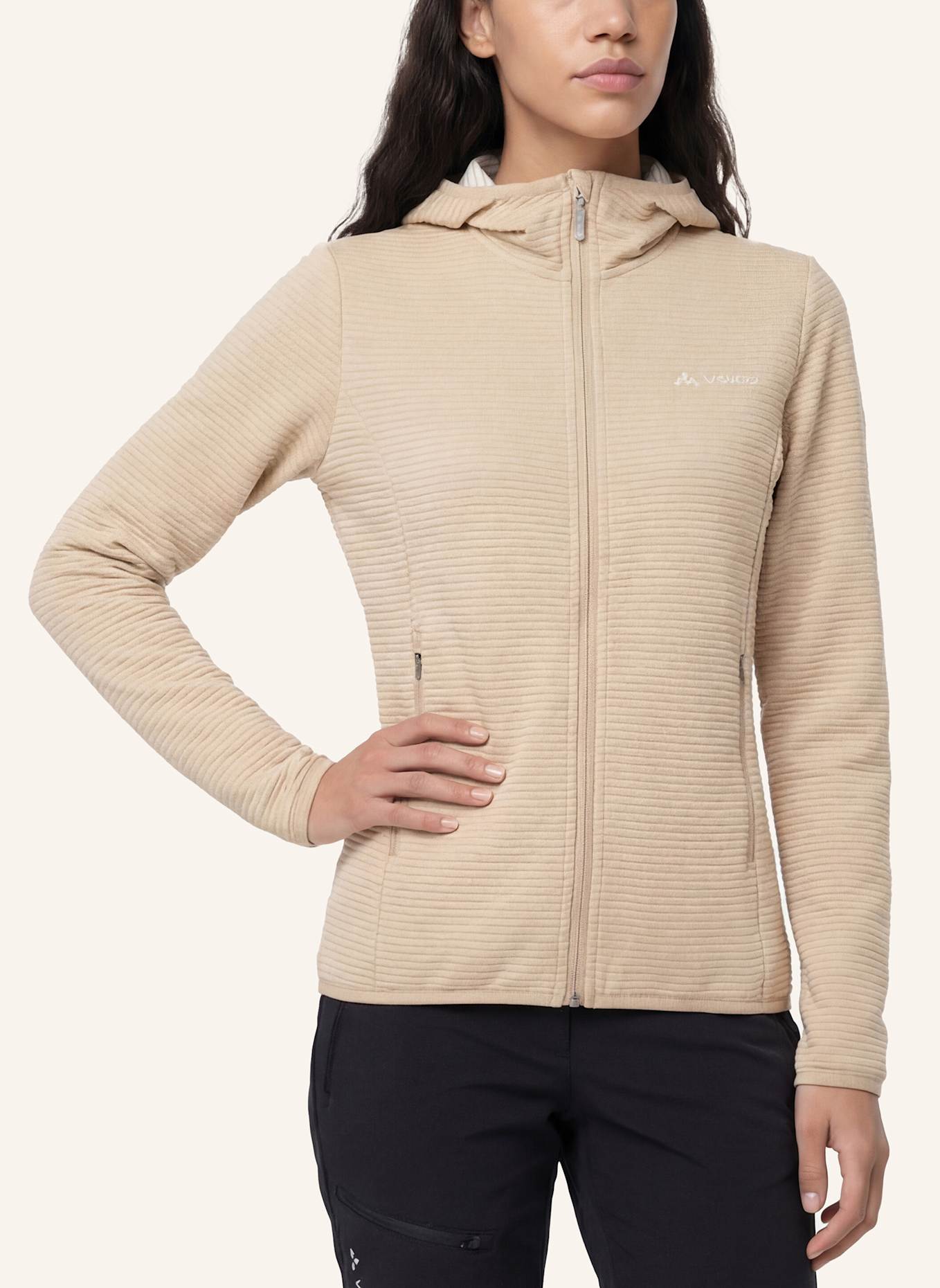 VAUDE Fleecejacke W STRONA HOODY JACKET II: BEIGE