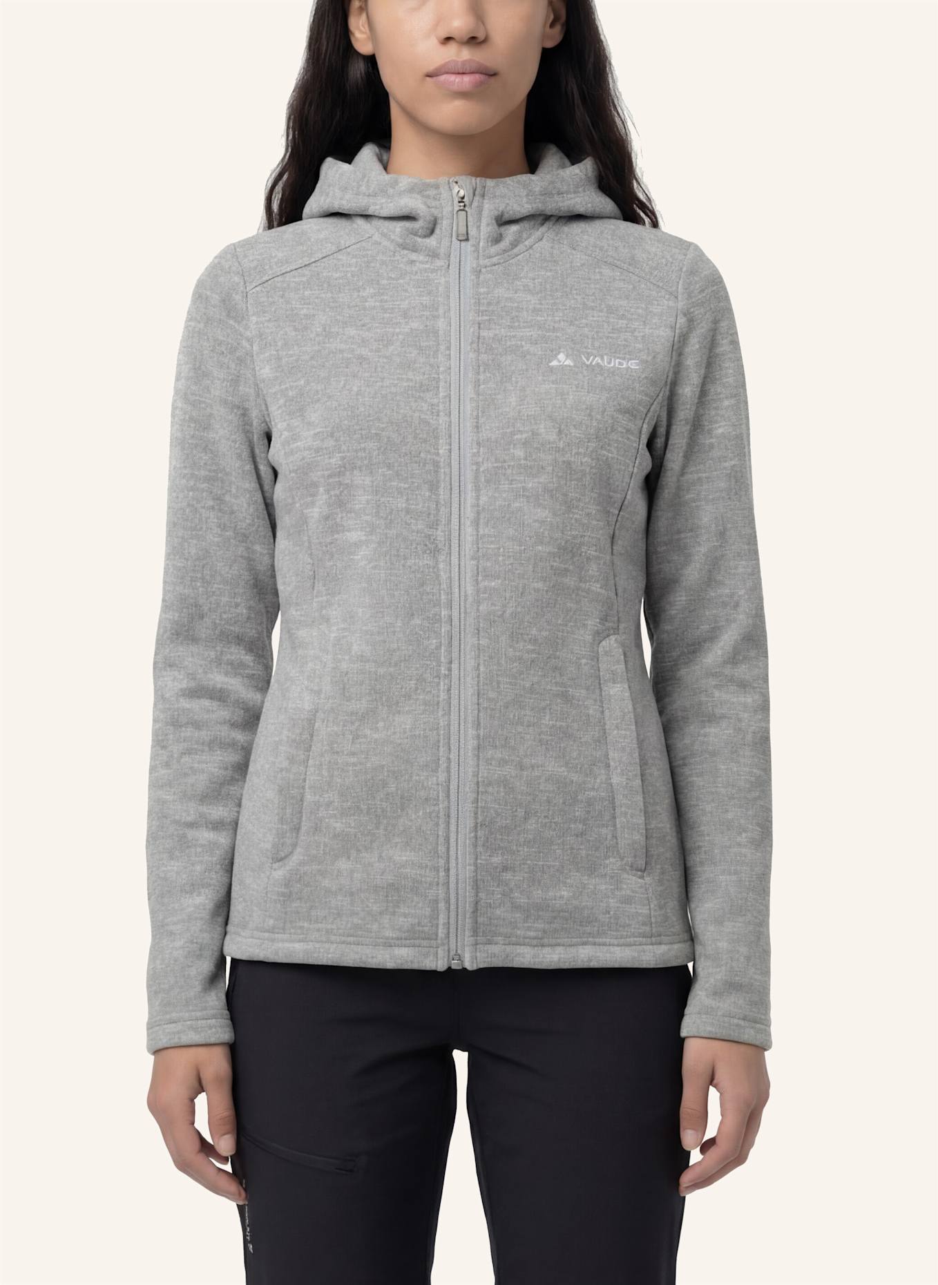 VAUDE Fleecejacke W TIKOMA HOODY JACKET II: GRAU