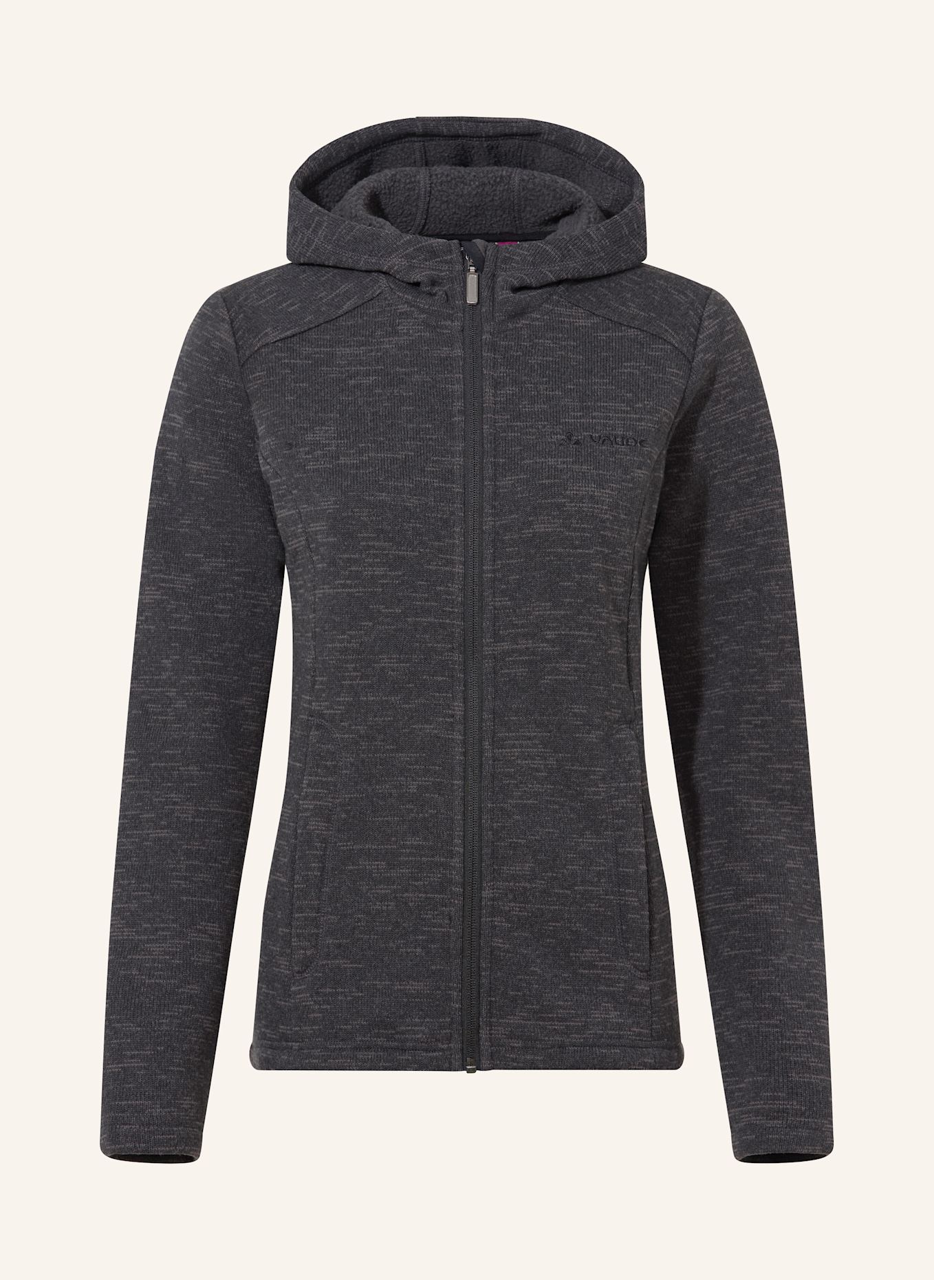 VAUDE Fleecejacke W TIKOMA HOODY JACKET II: SCHWARZ