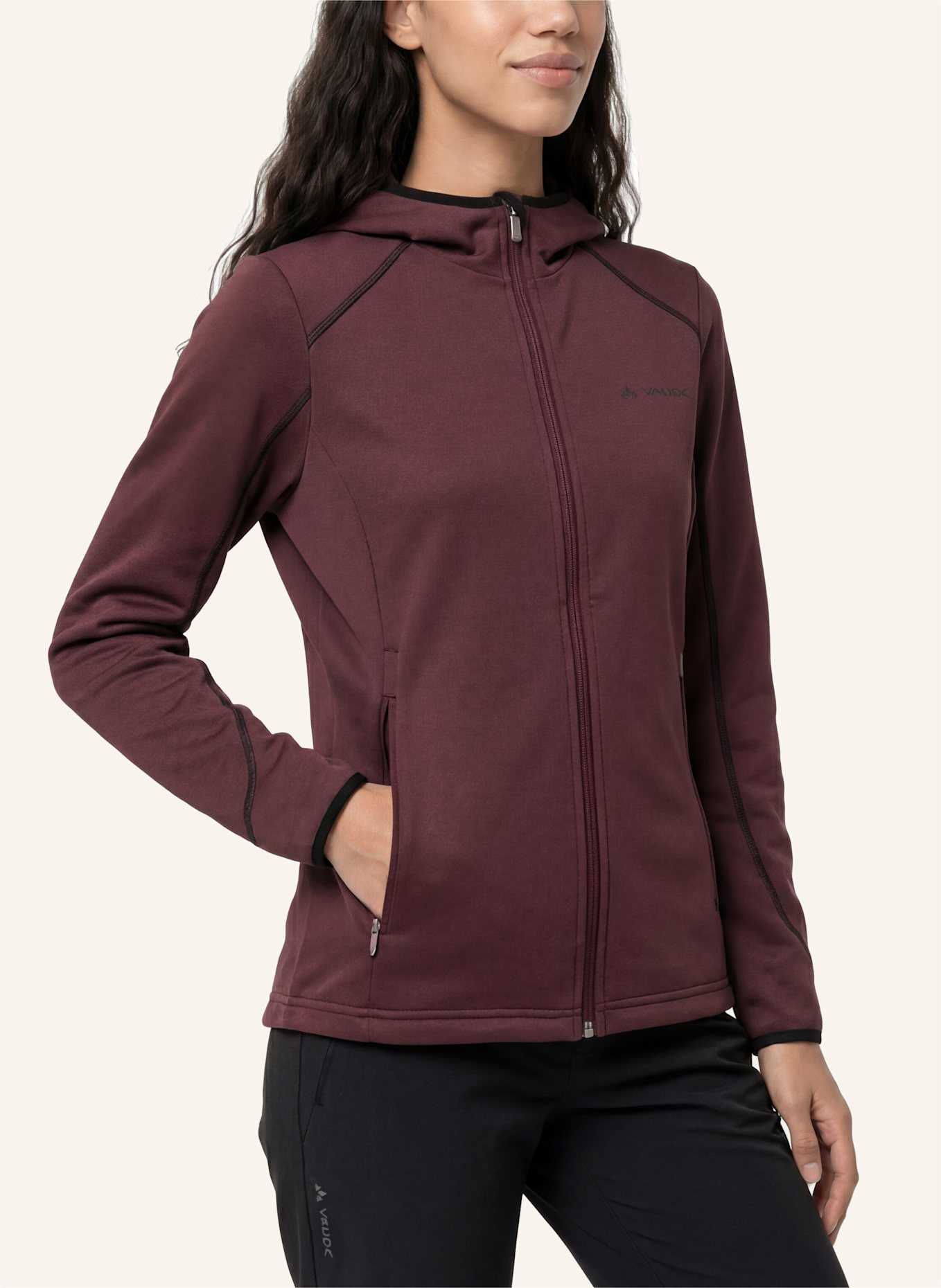 VAUDE Outdoor-Jacke W MANANG HOODY JACKET: BEIGE