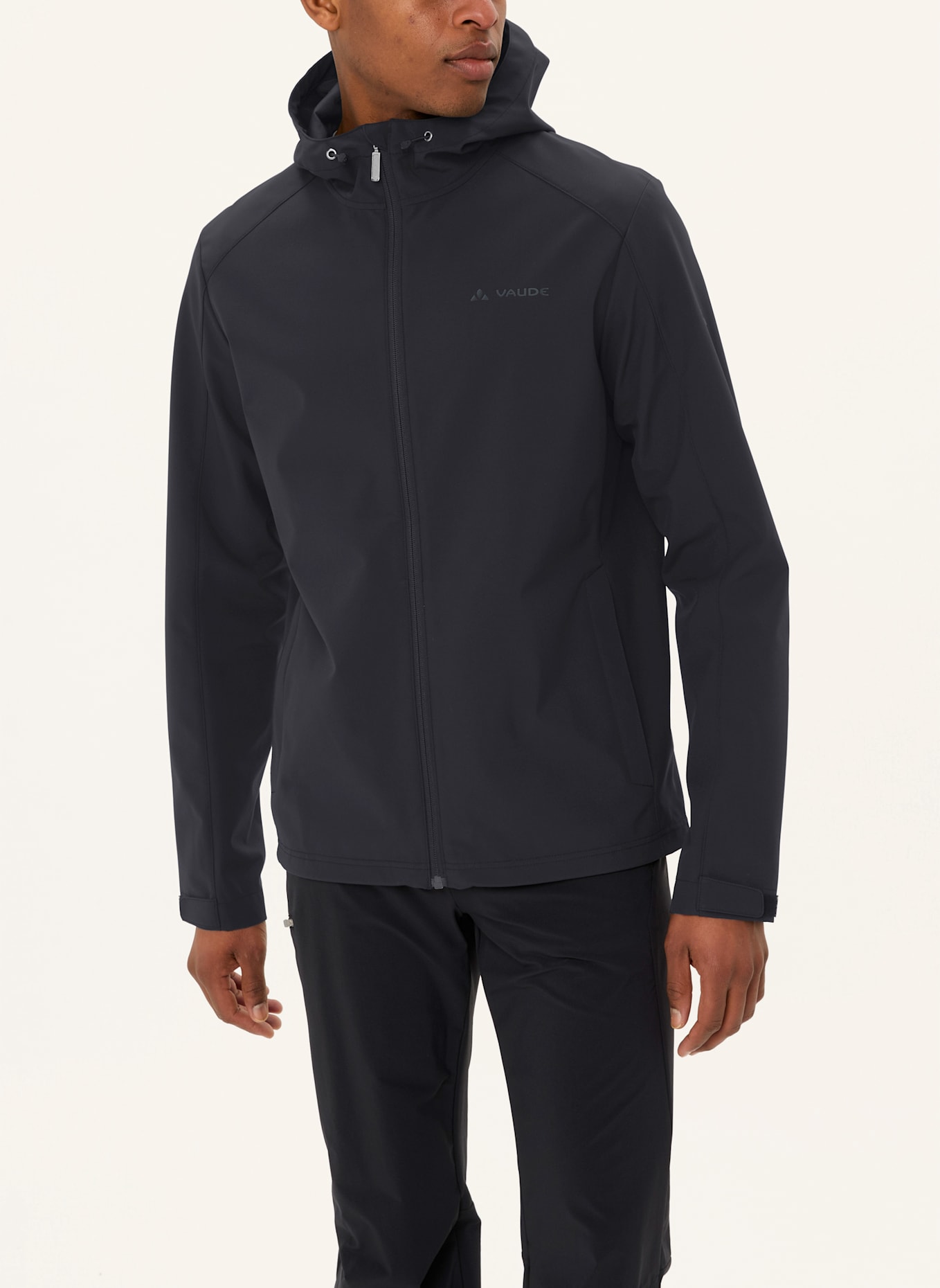 VAUDE Softshell-Jacke M OSSOLA HOODY JACKET: SCHWARZ