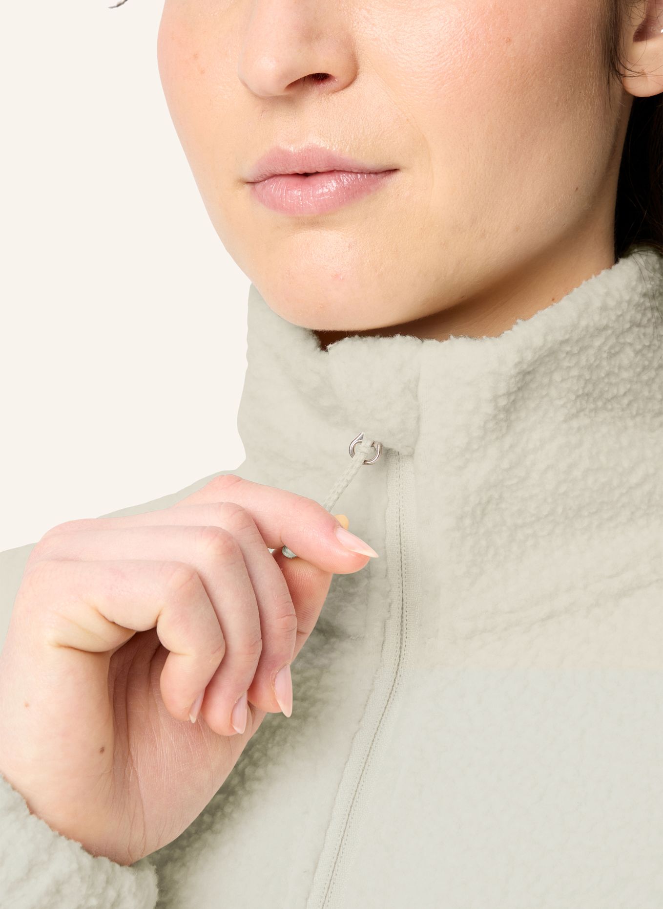 VAUDE Fleece-Troyer NAJUN: BEIGE