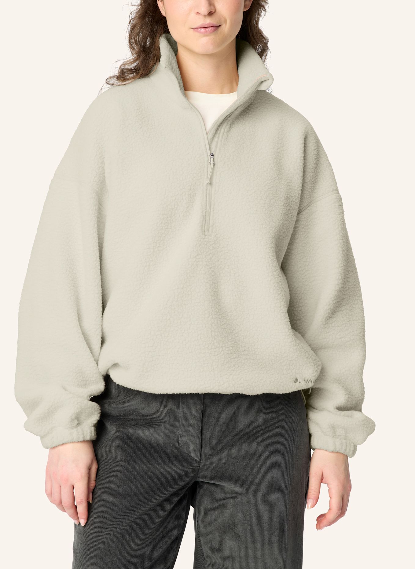 VAUDE Fleece-Troyer NAJUN: BEIGE