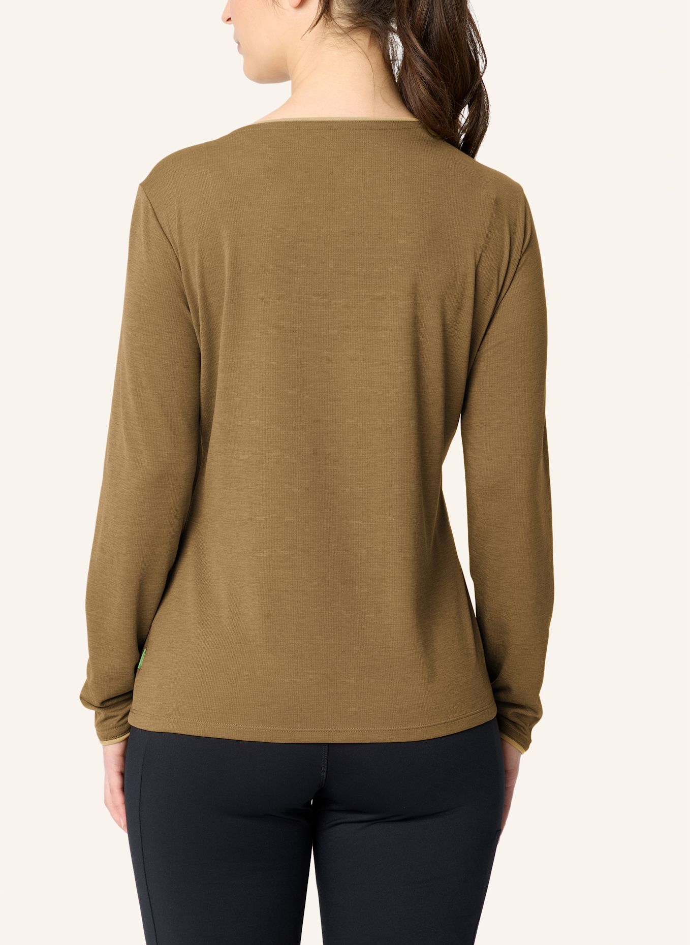 VAUDE Funktionsshirt W ESSENTIAL LS T-SHIRT: BEIGE