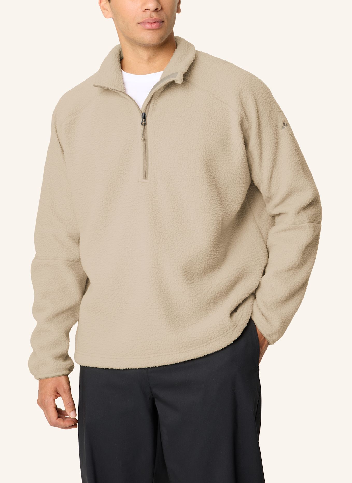 VAUDE Pullover M NAJUN HZ FLEECE: BEIGE