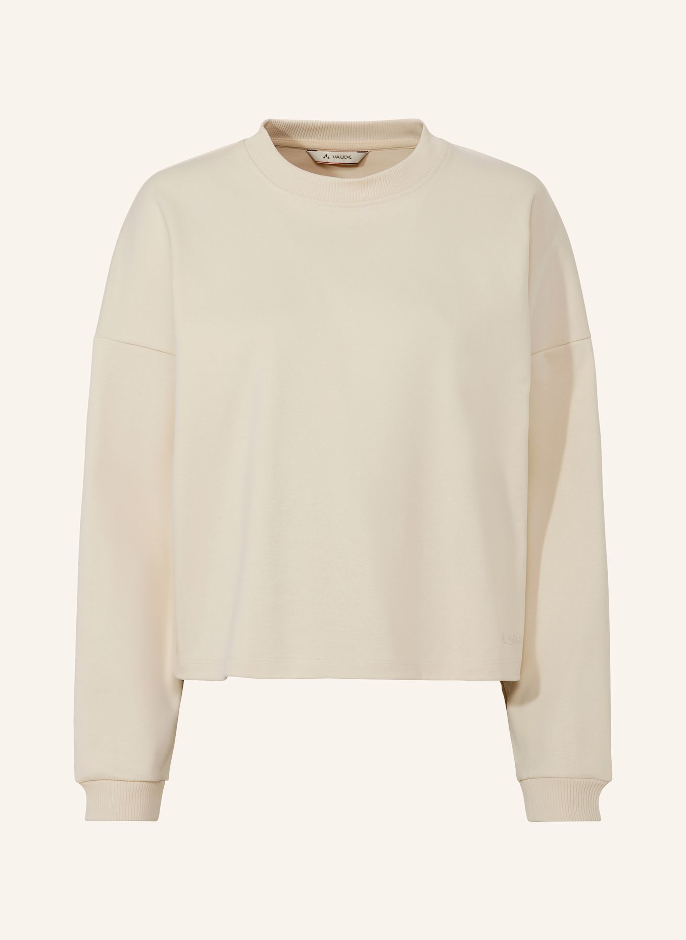 VAUDE Sweatshirt NAJUN: CREME / BEIGE / WEISS